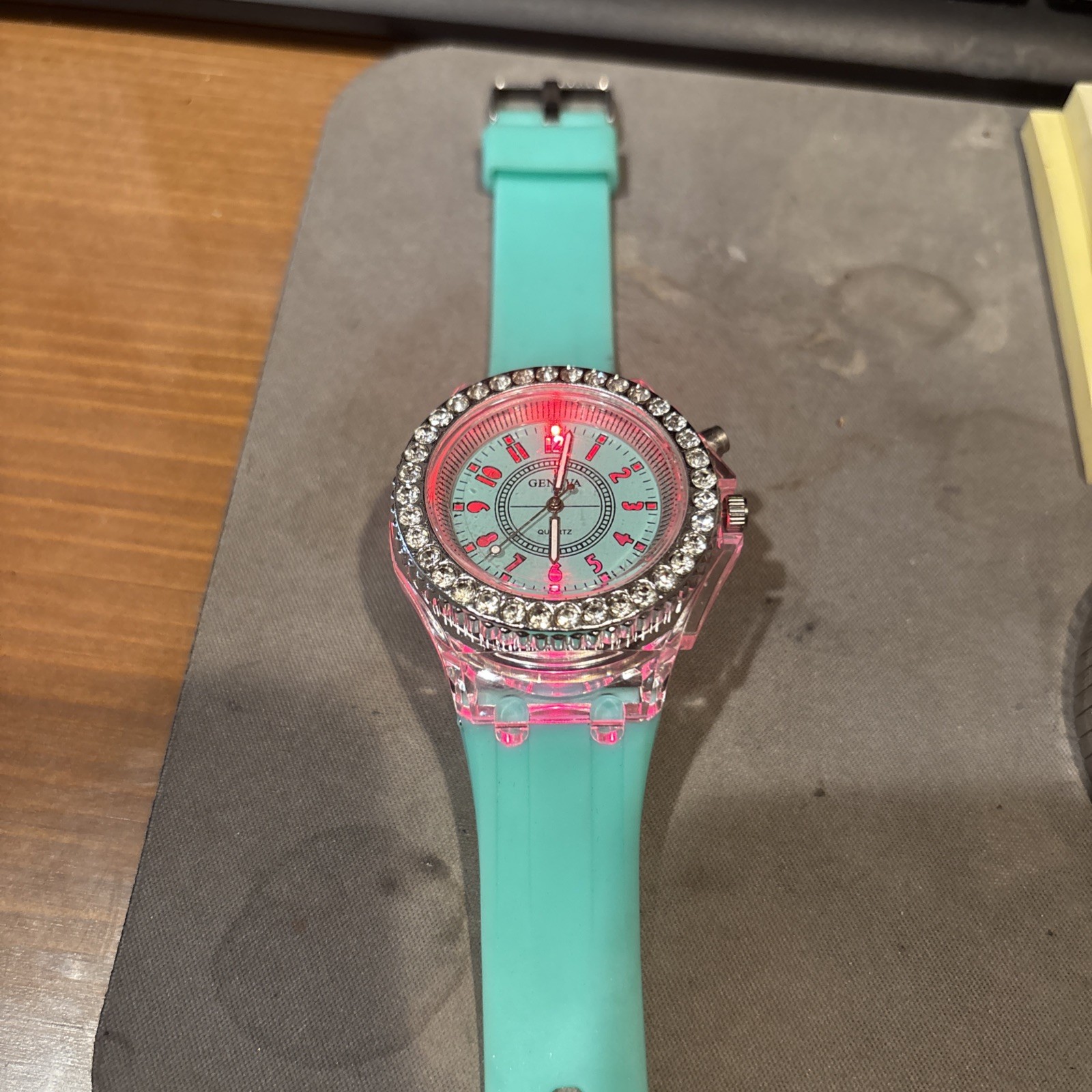 Geneva flashing light Jelly watch unisex adult or kids working watch