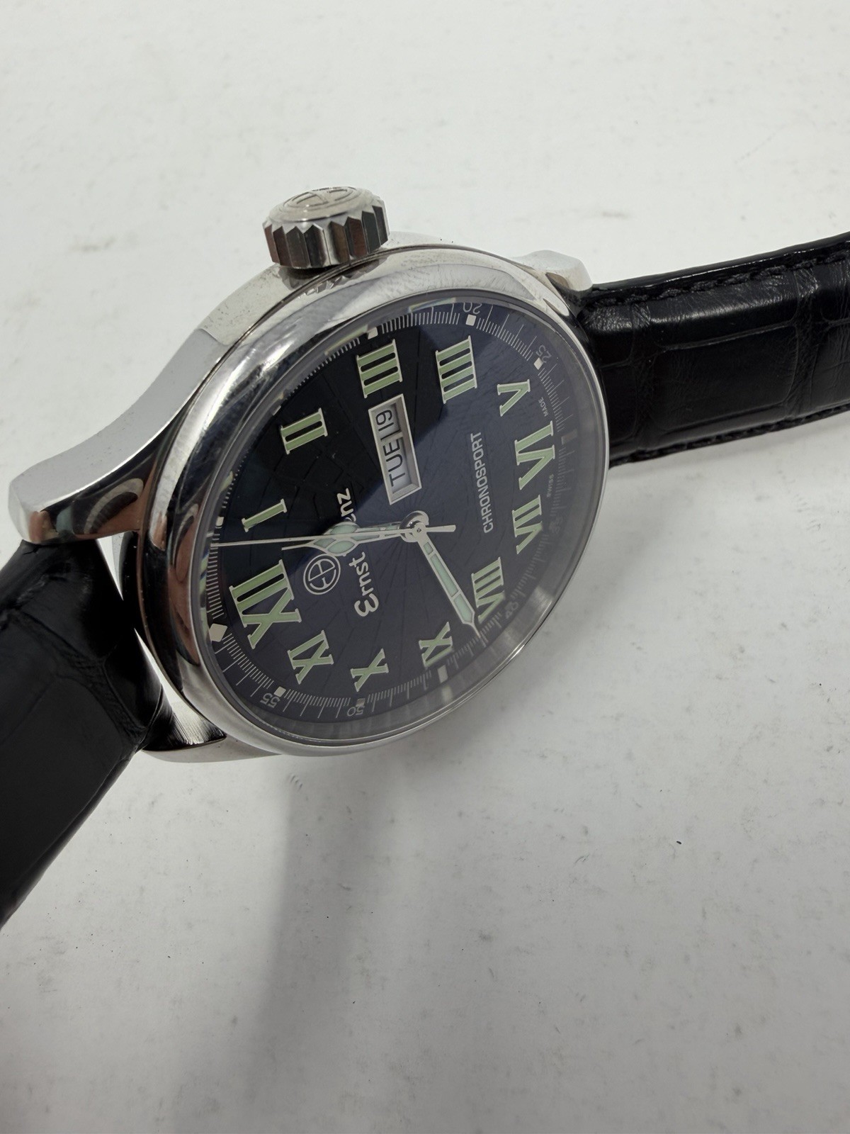 Ernst Benz Chronosport GC10251 Stainless Steel Black dial 47mm Automatic watch