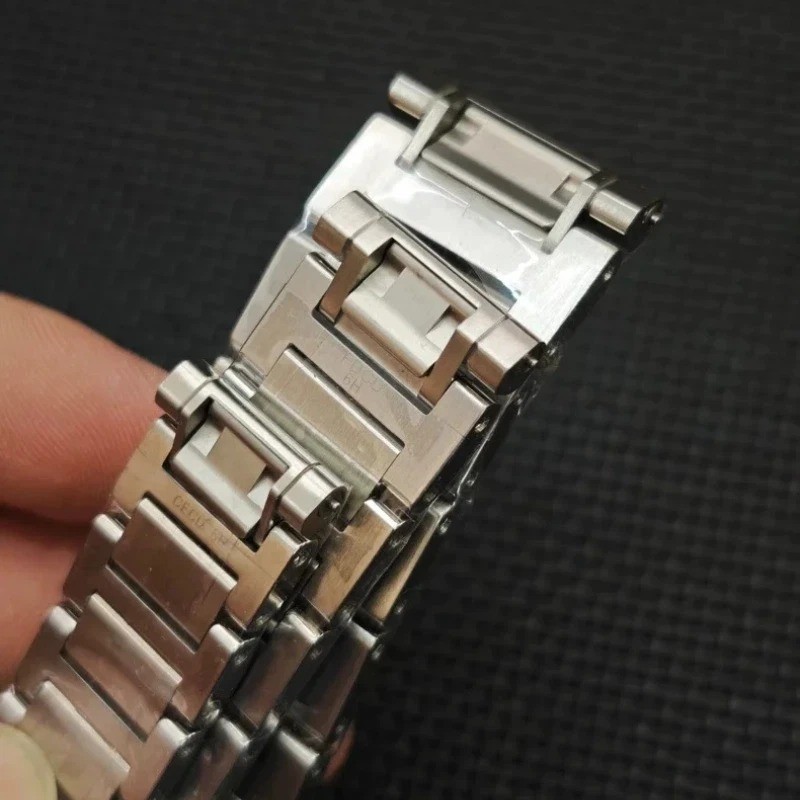 16 19 23mm Replacement Stainless Steel Watch Bracelet Band For Cartier Tank Must