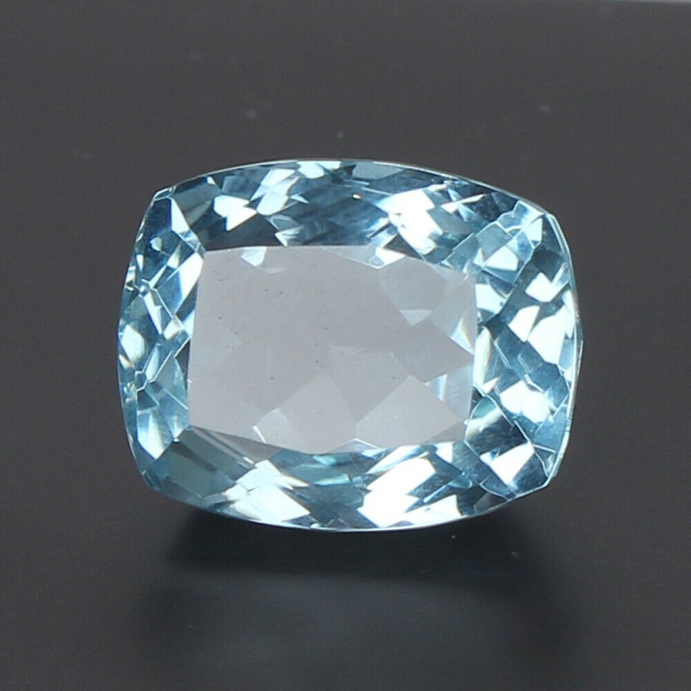 Blue Aquamarine Cushion Faceted Cut 26.75 CT Loose Gemstone @Best Offer Price