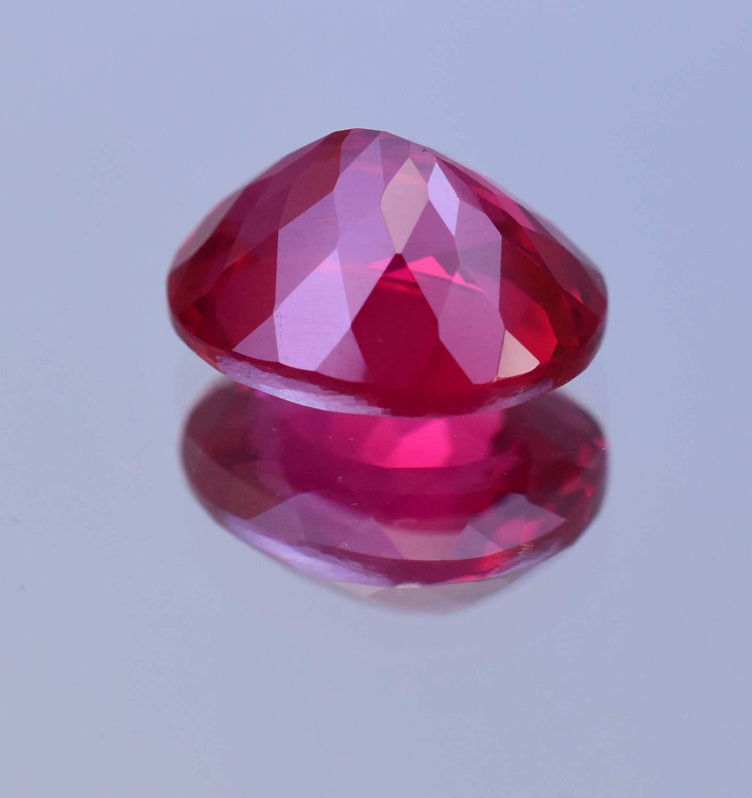 11.20 Ct Natural Mogok Rose Red Ruby Oval Flawless Stunning CERTIFIED Gemstone