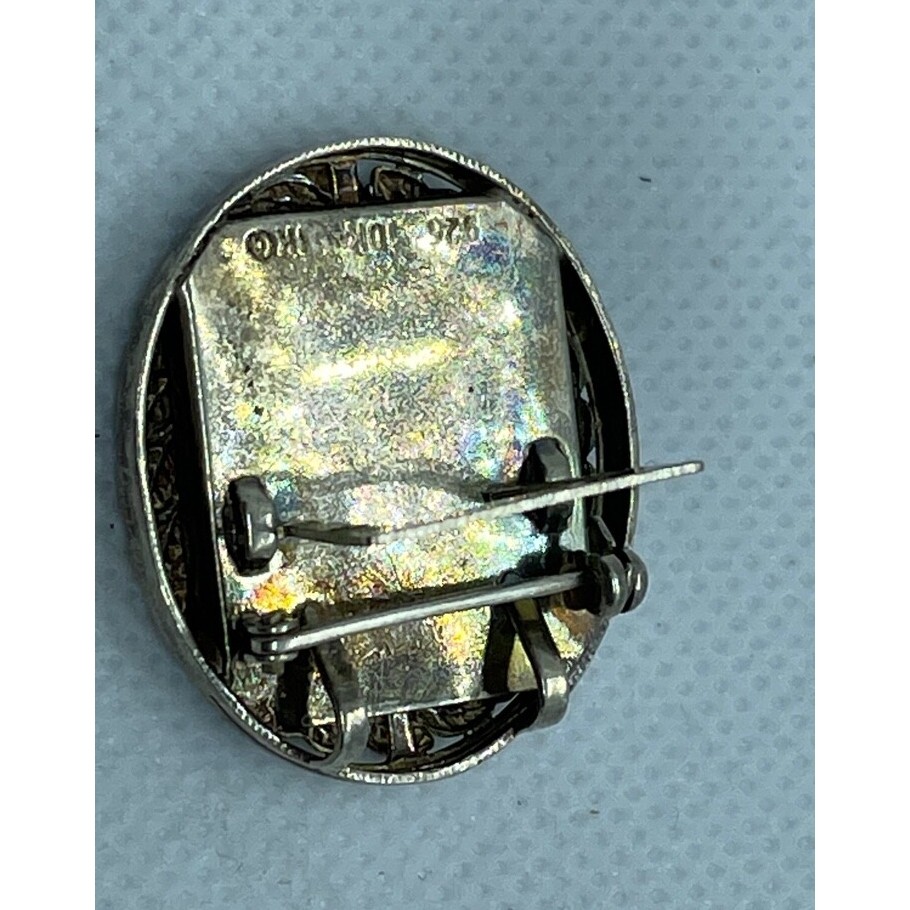 925 STERLING SILVER & 1OK GOLD DIAMOND EISEL BACK PICTURE FRAME SKY