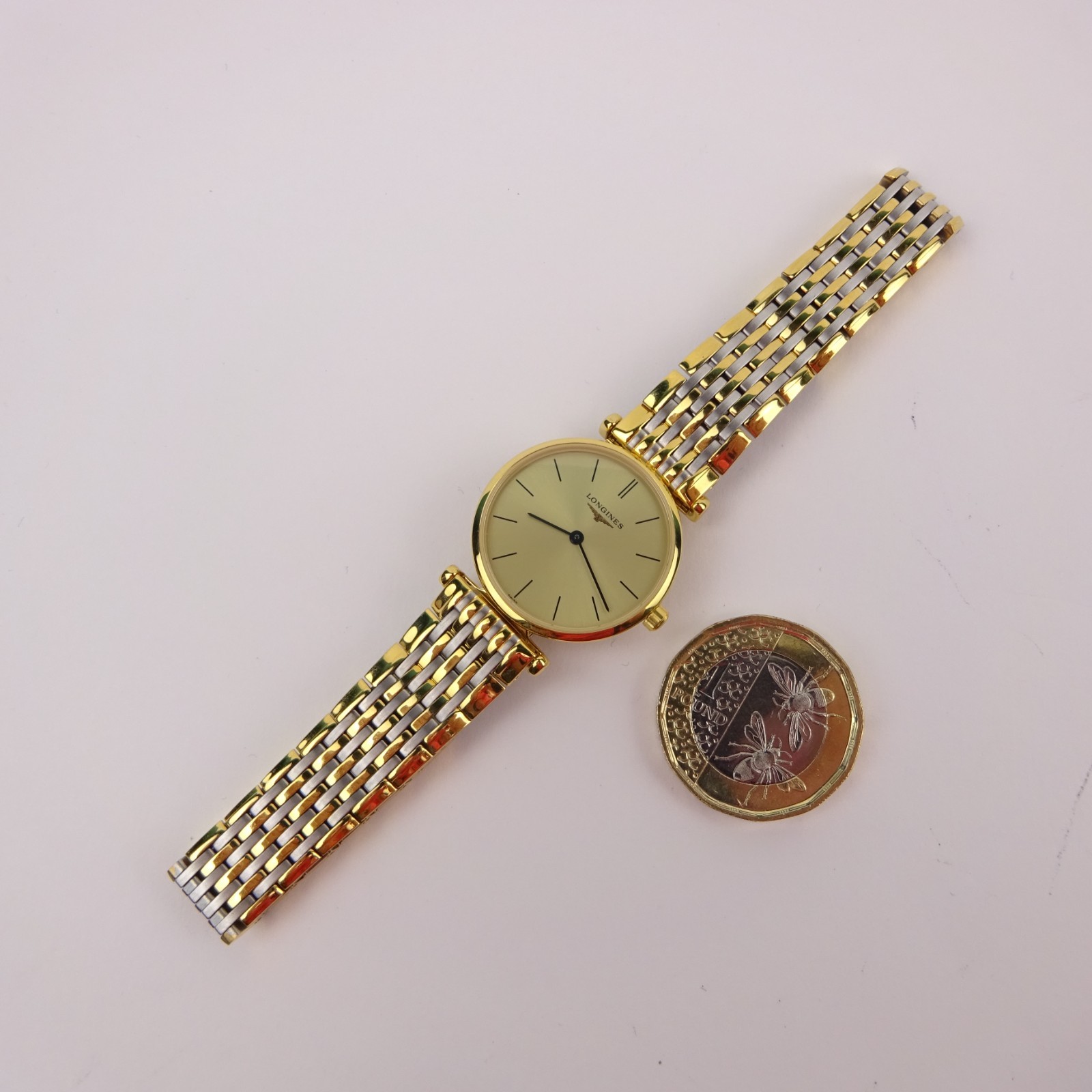 Longines La Grande Classique L4.209.2 Watch Gold Dial Women’s Box & Papers