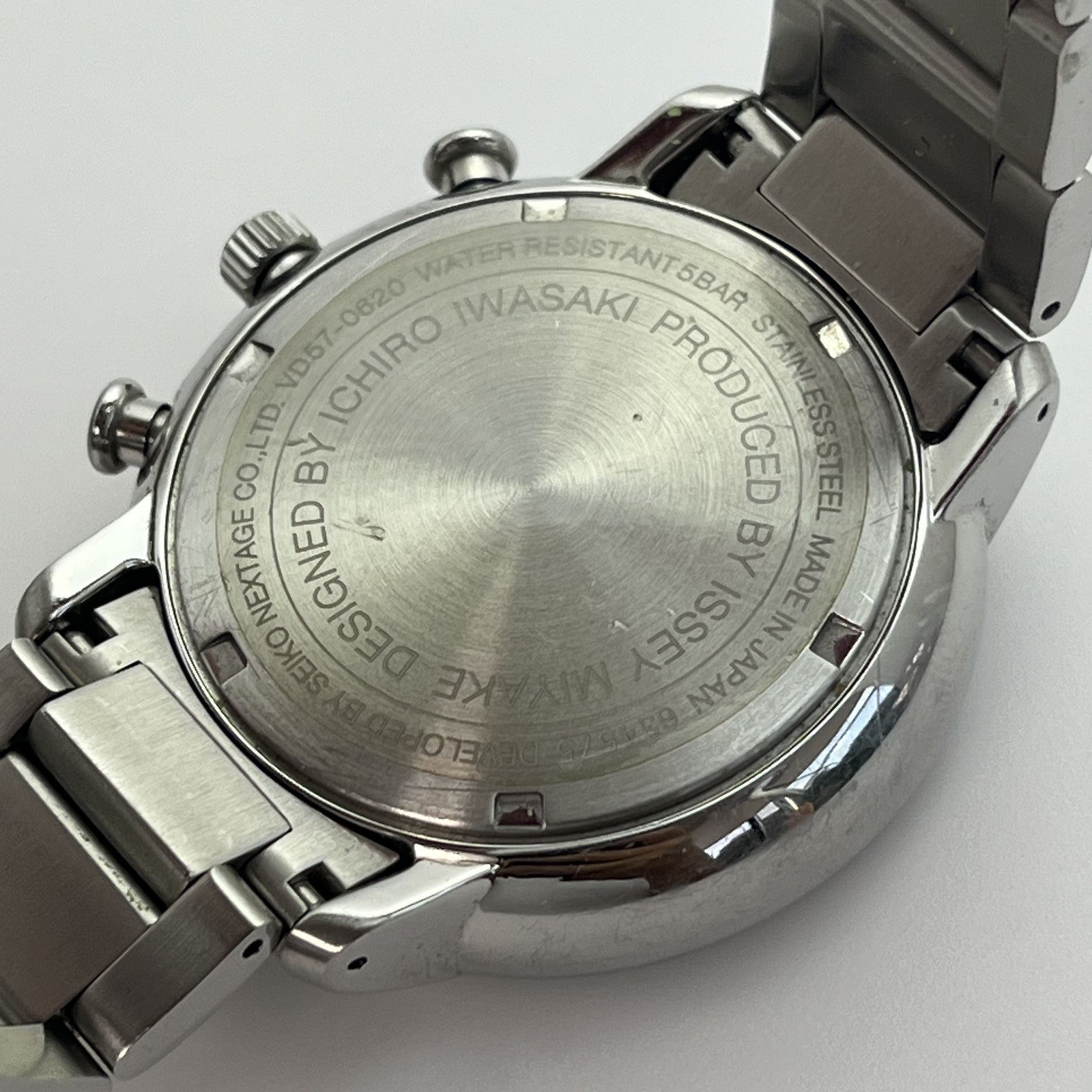 Seiko Issey Miyake C by Ichiro Iwasaki Chronograph Quartz Watch Japan SS #B758