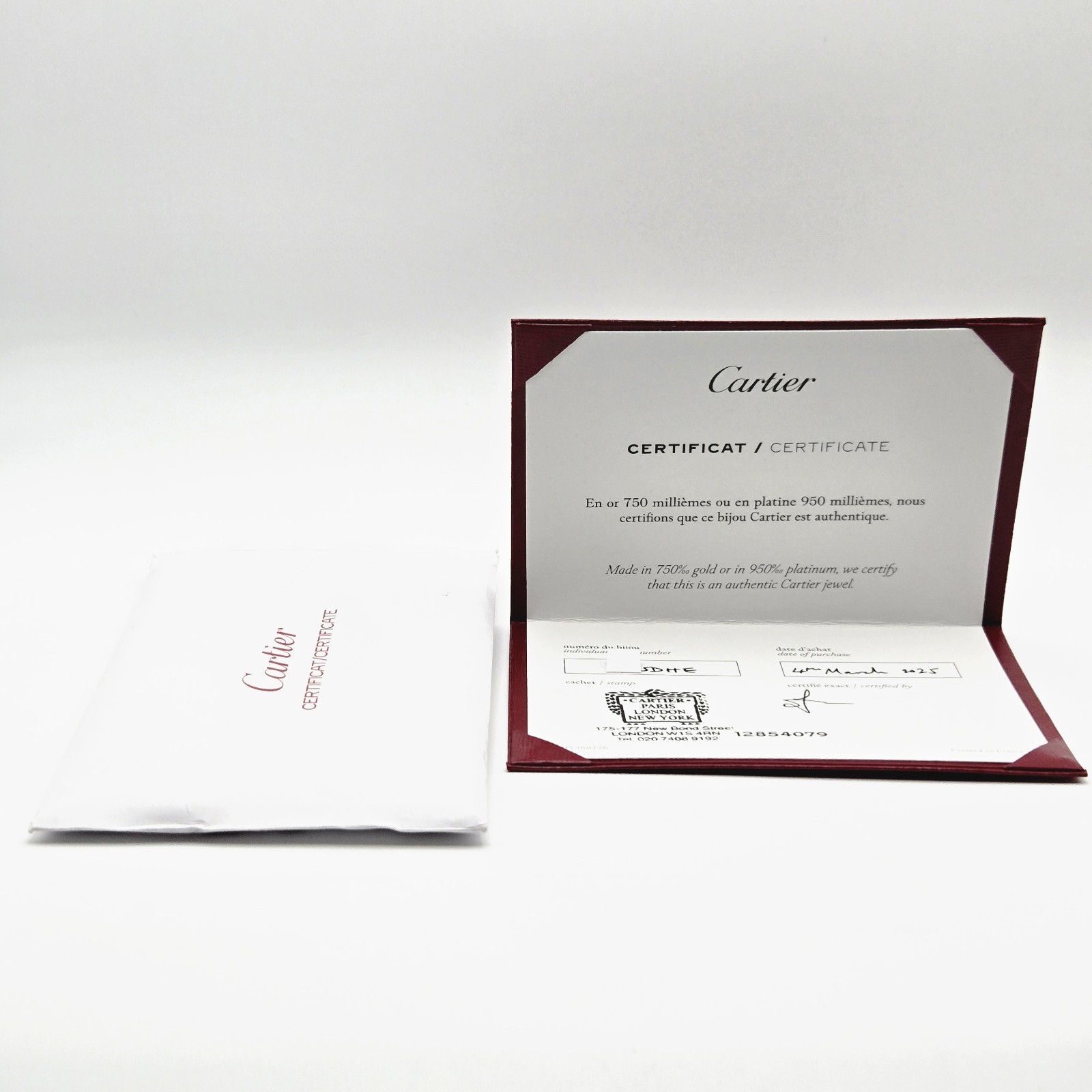 Cartier Love Ring Small Model Size 57 Yellow Gold Au 750 W/ Receipt Certificate