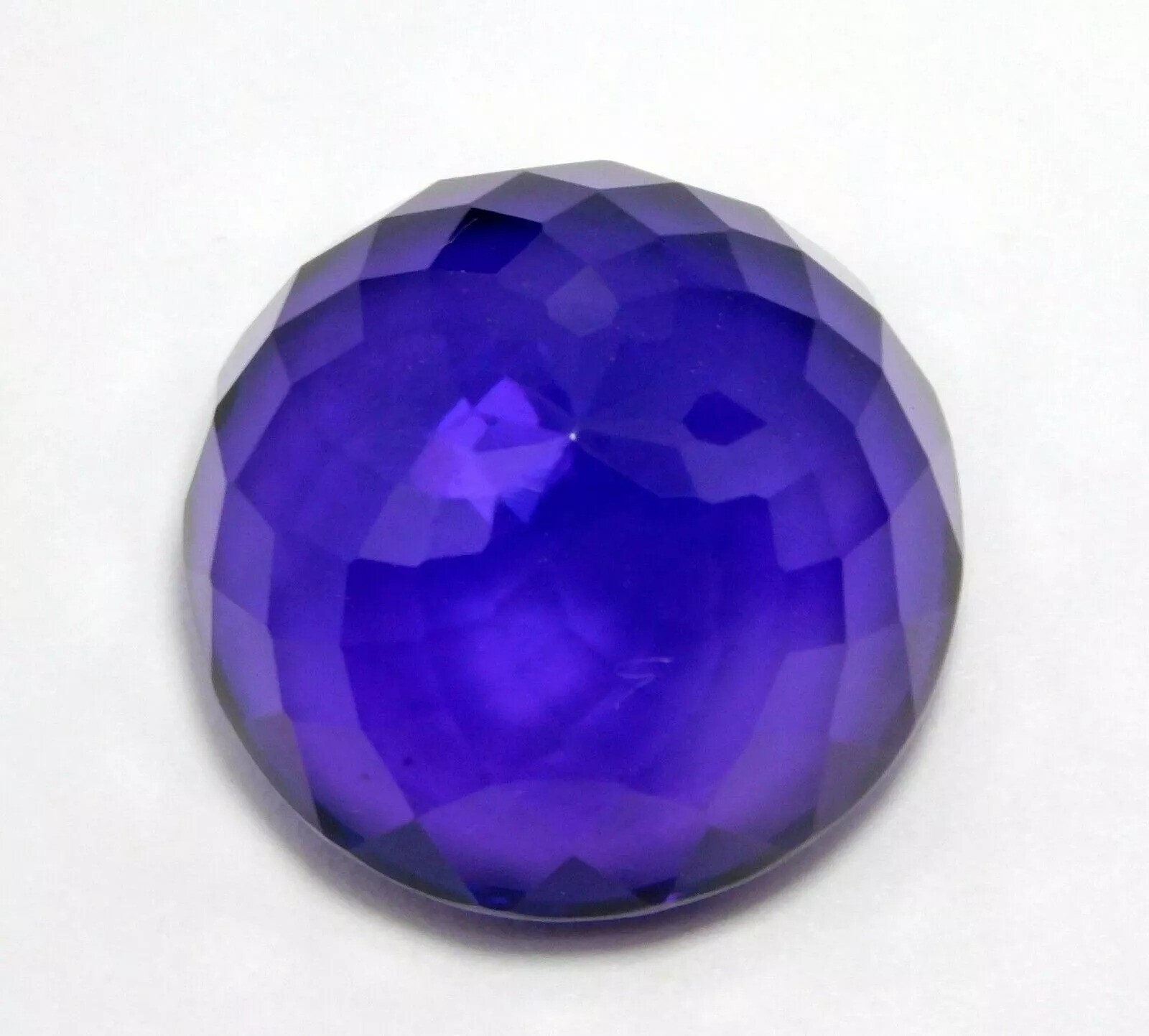 UNHEATED 38-40 Ct Natural Purple Amethyst Round Cut EGL Certified Loose Gemstone