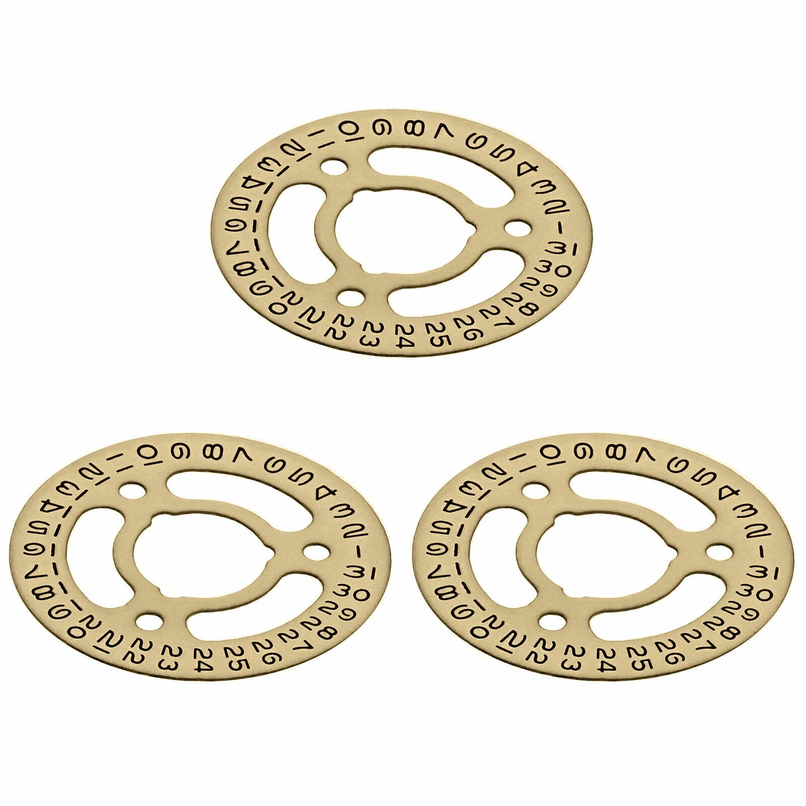 3 DATE DISC FOR ROLEX MOVEMENT 2130/2135 67180 67480 69160 69173 69174 CHAMPAGNE