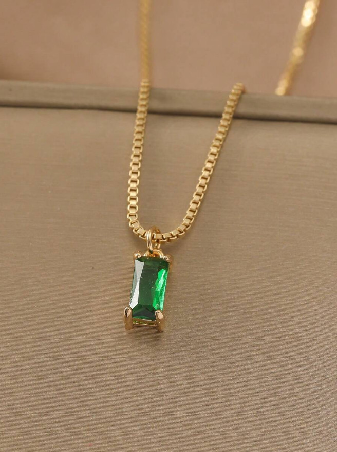 Birthstone Necklace for Women Necklace Dainty Cubic Zirconia Pendant Jewelry USA