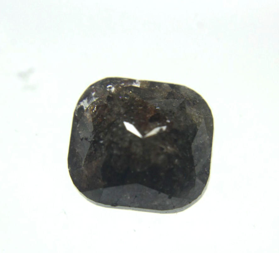 3.58Cts Checker Rose Cut Diamond Brown Cushion Cut 9.05×8.33×4.94 MM