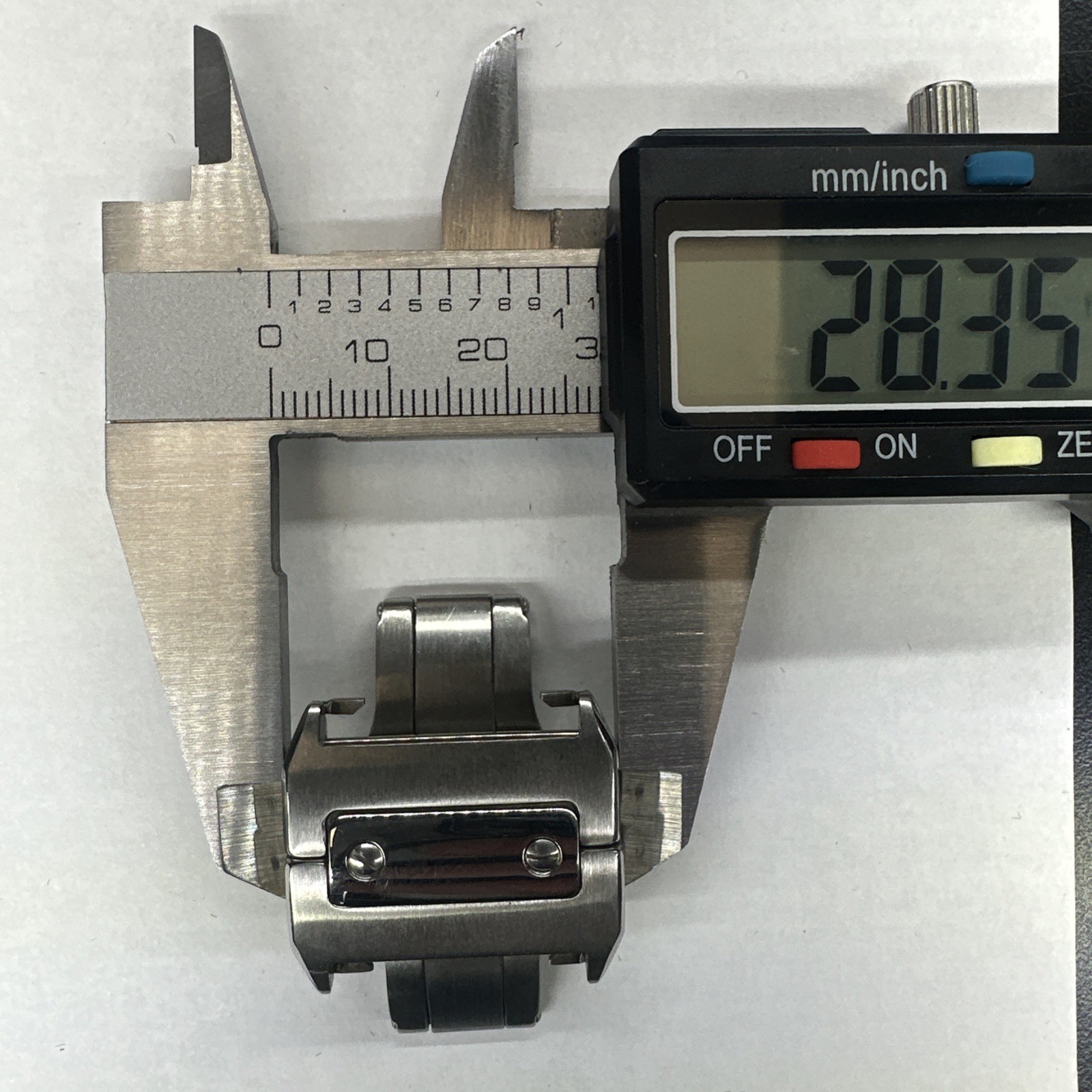 Cartier 18mm Steel Deployment Deployant Clasp For No Holes / Fold Over Strap