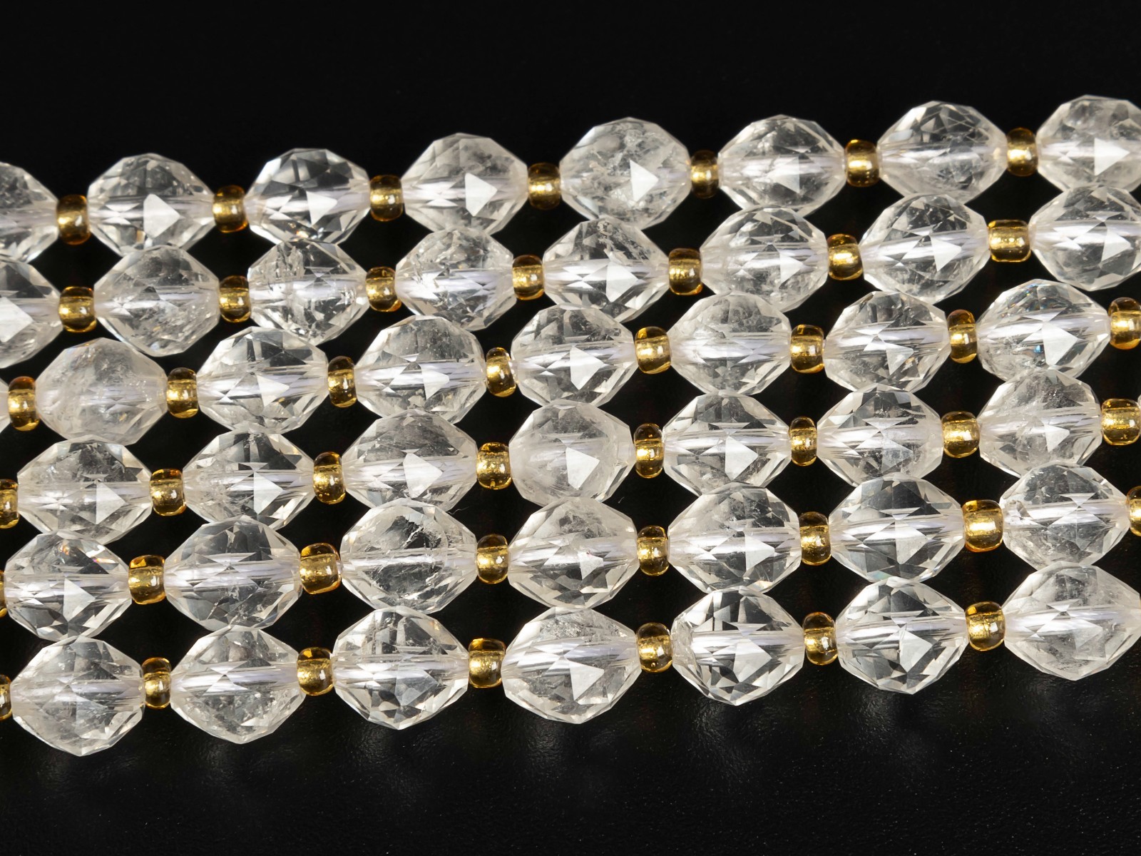 8MM Natural Transparent White Crystal Quartz Beads AA Rice Bead Loose Beads