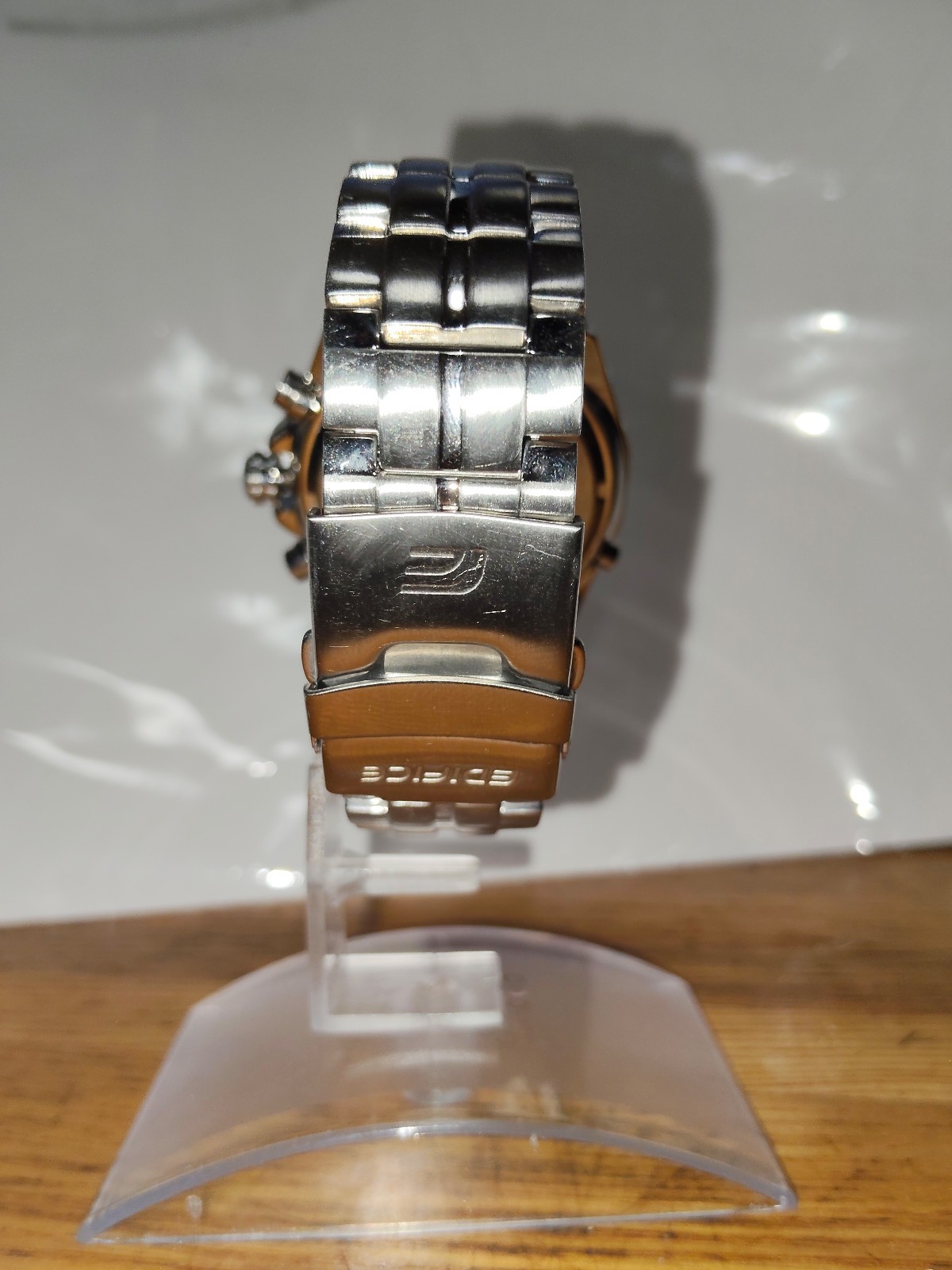 Casio Edifice EFR-501 Chronograph Silver Dial Men’s Watch – New Battery / Tested