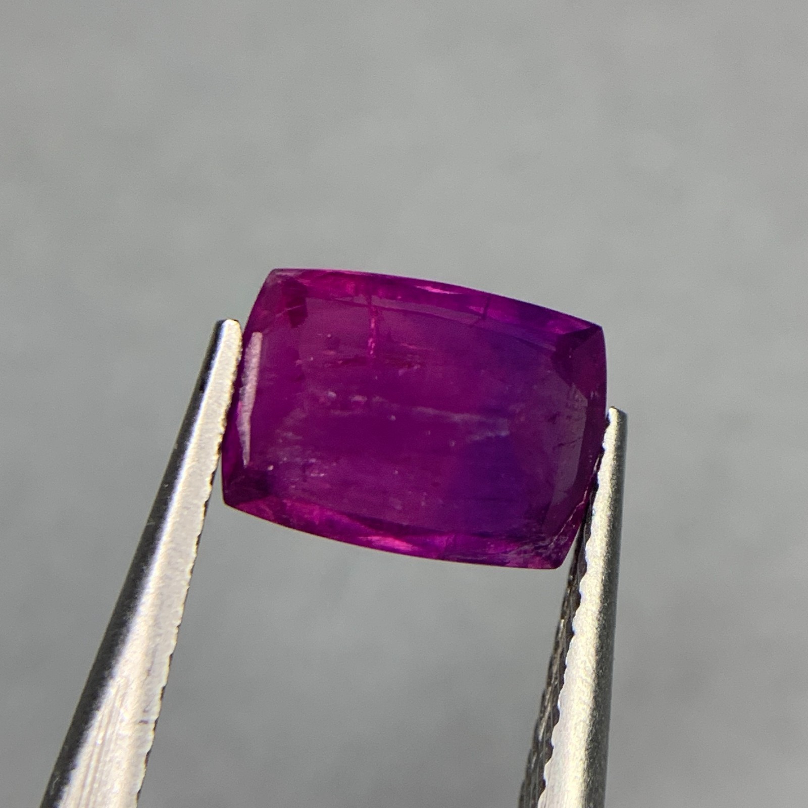 2.08 Ct Natural Bicolor Sapphire Purplish Pink Cushion Cut Loose Gemstone- Tajik