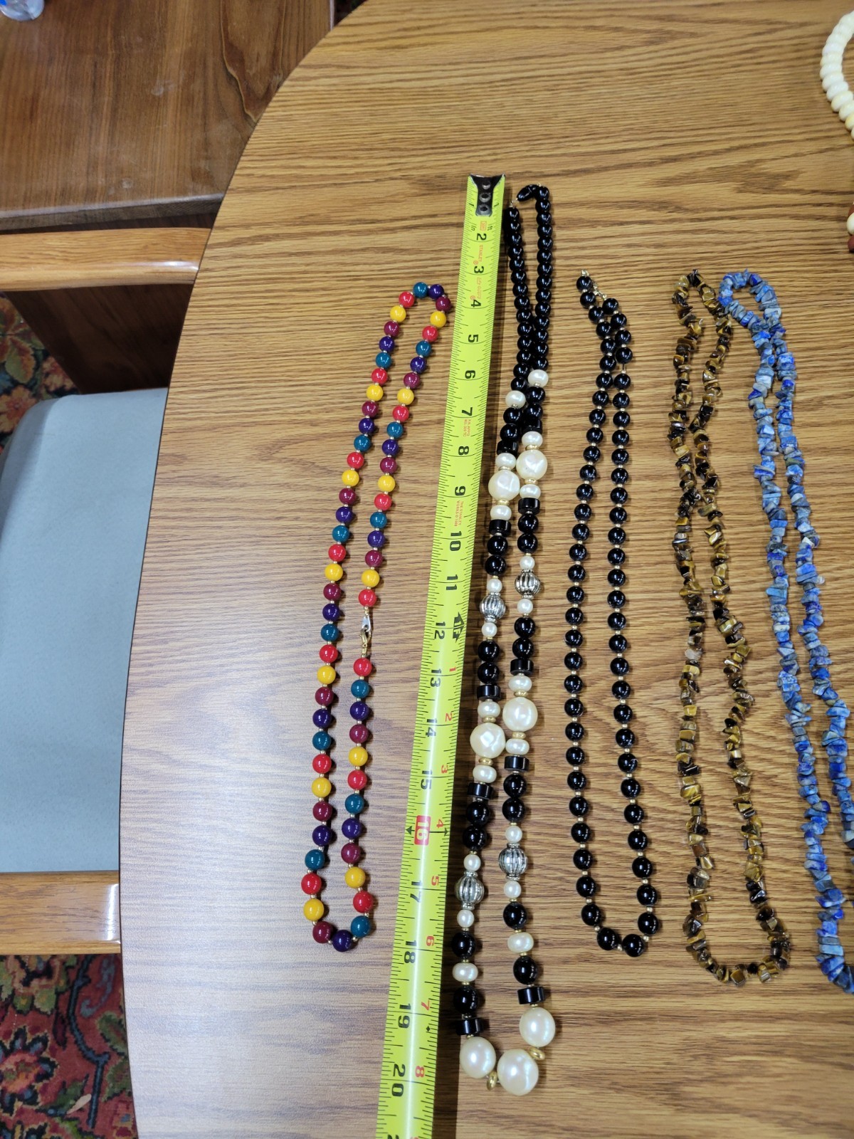 Vintage Beaded Necklaces Lot Of 16 Size Range Of 16 To 40 In Long