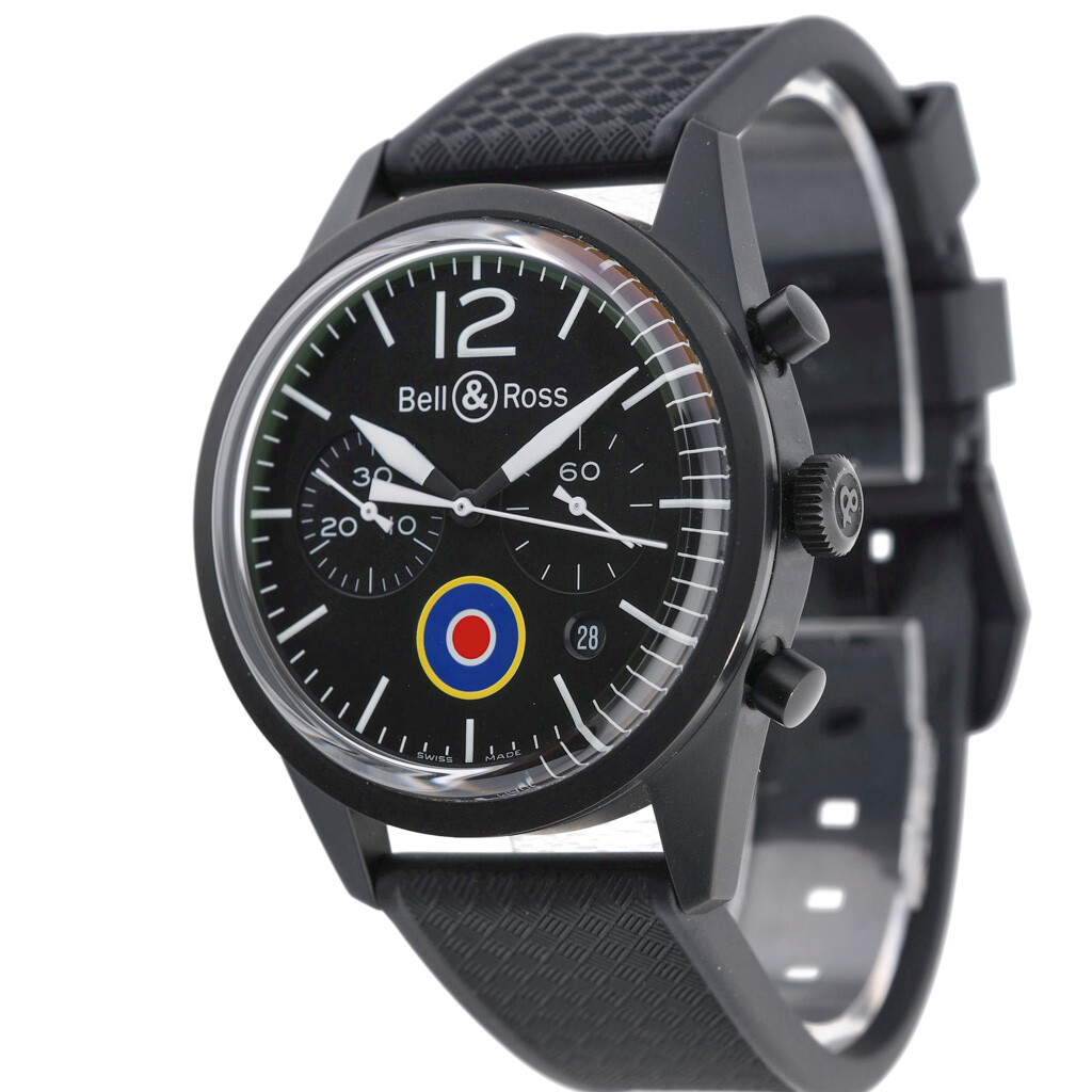 Bell & Ross Br126 BR 126-94-SC with 41mm PVD case and Black dial. Excellent c…