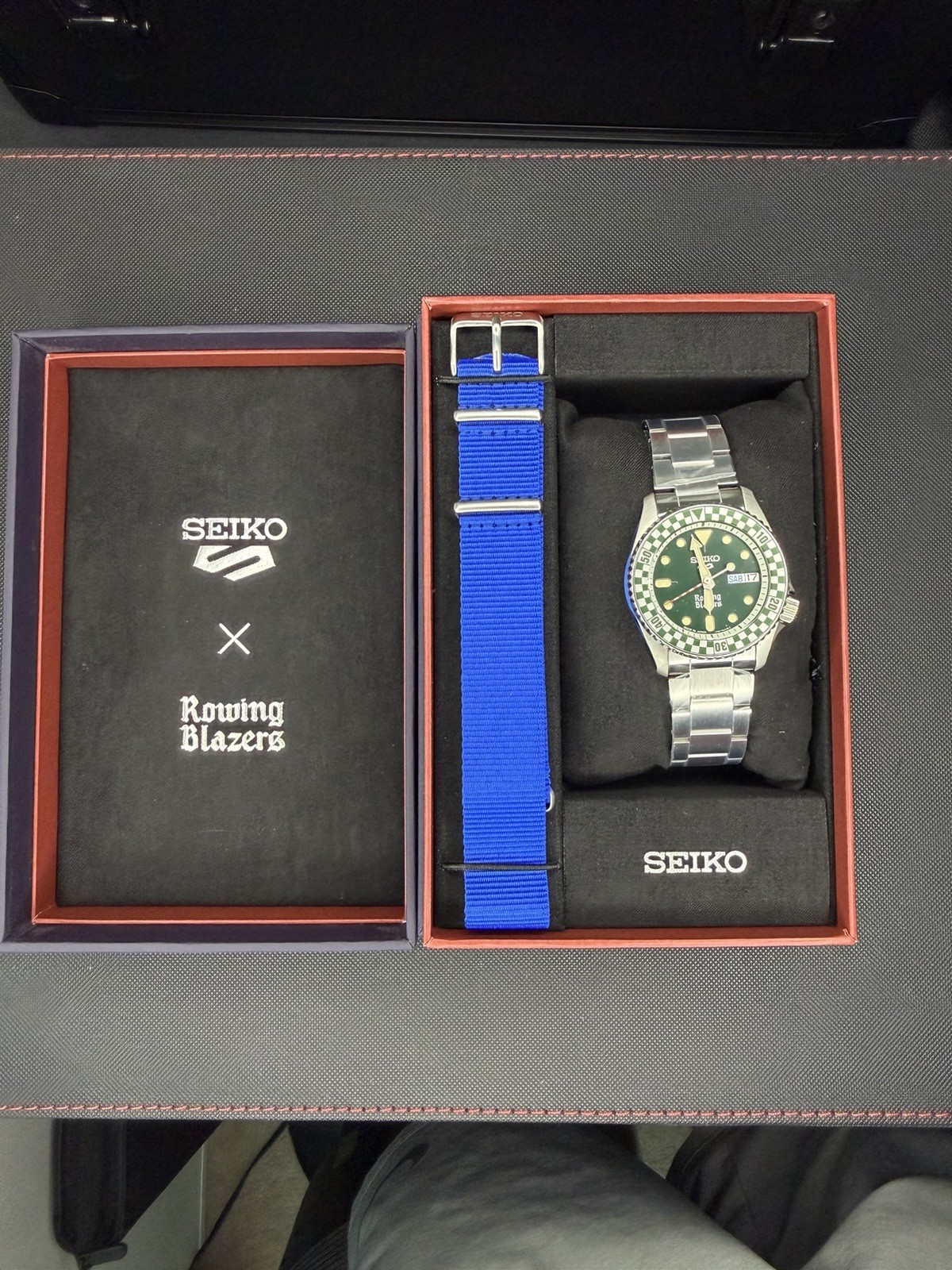 Seiko 5 x Rowing Blazers Green Dial Automatic Day/Date, Bracelet+NATO Strap