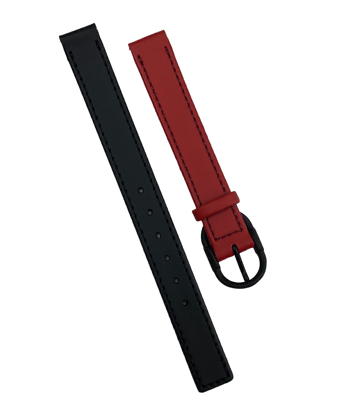Original Seiko 7320-0240 11mm Red/Black Leather Band Strap BGZ10D