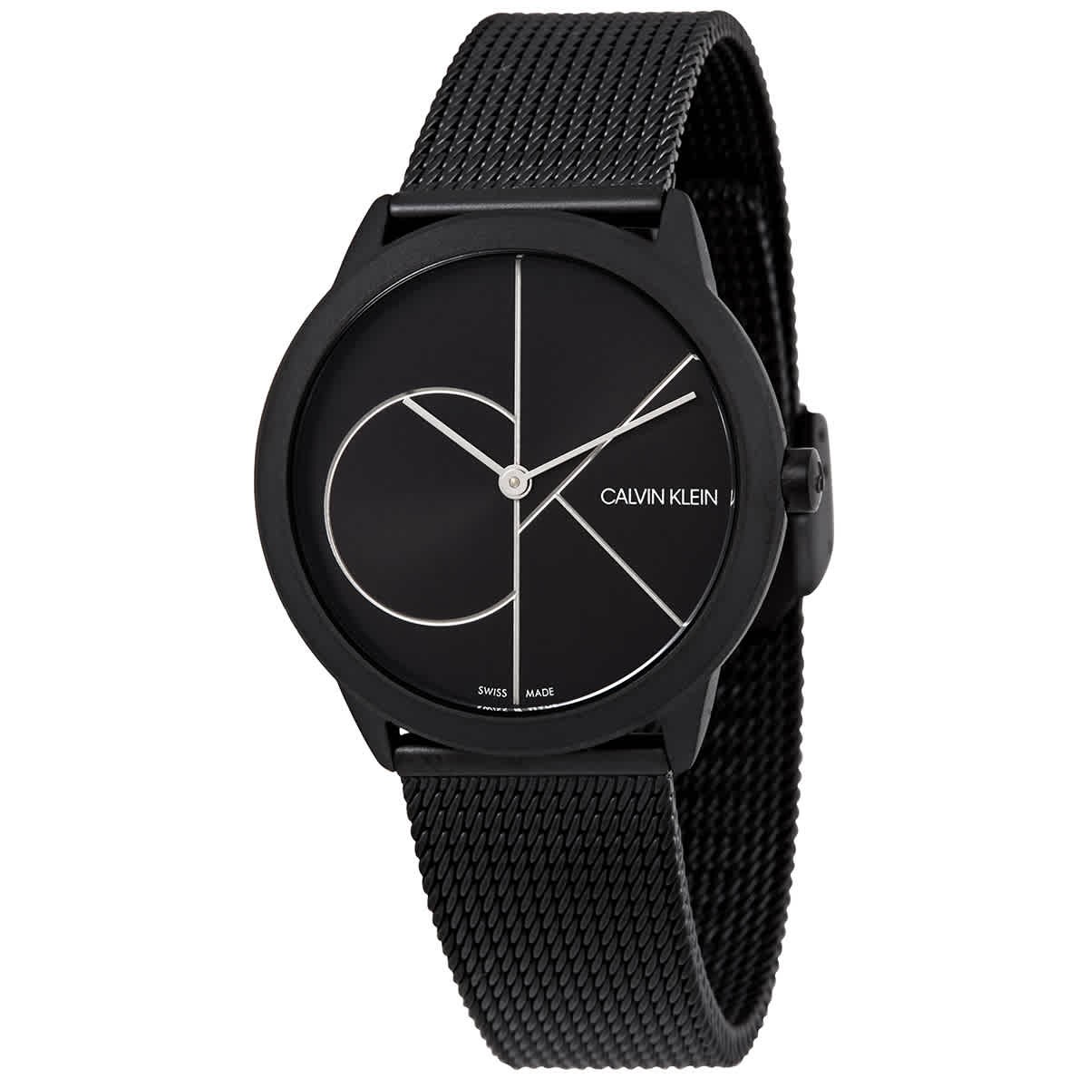 Calvin Klein K3M5245X Minimal Black Dial 35 mm Women’s Watch New