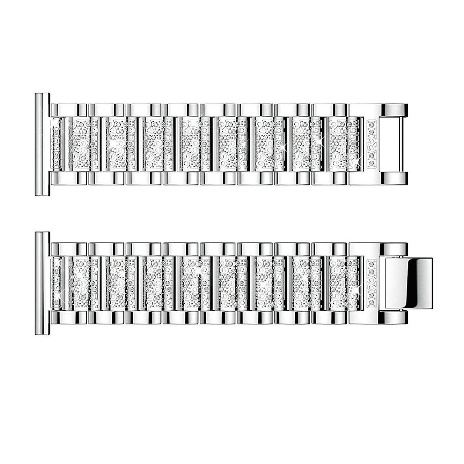 Compatible with Moto Watch 120 Bands, 18mm, 20mm, 22mm 18mm size band, Silver