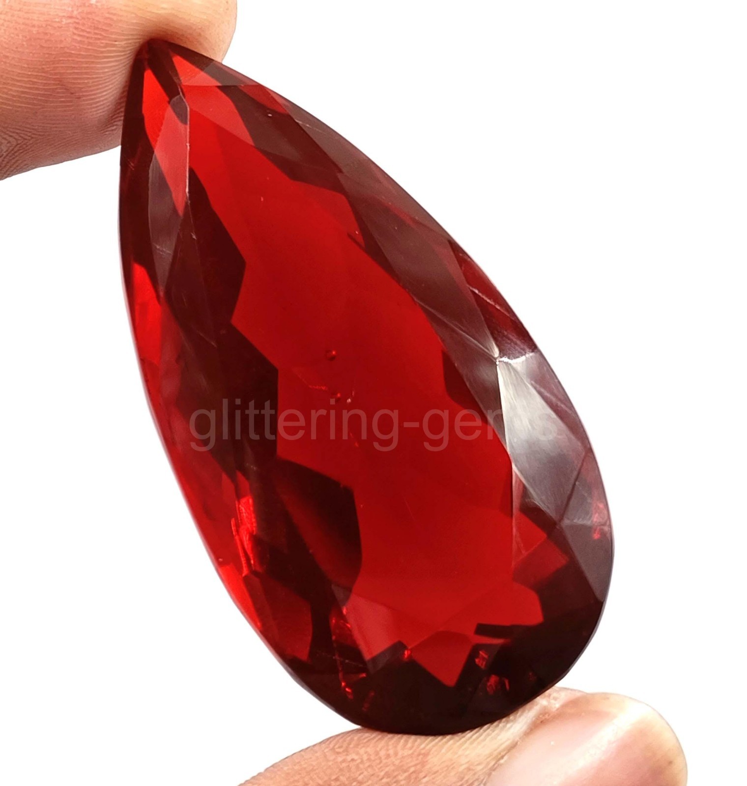 Natural 135.0 Ct Certified Brazilian Red Topaz Pear Cut IGL Loose Gemstone 5JSX