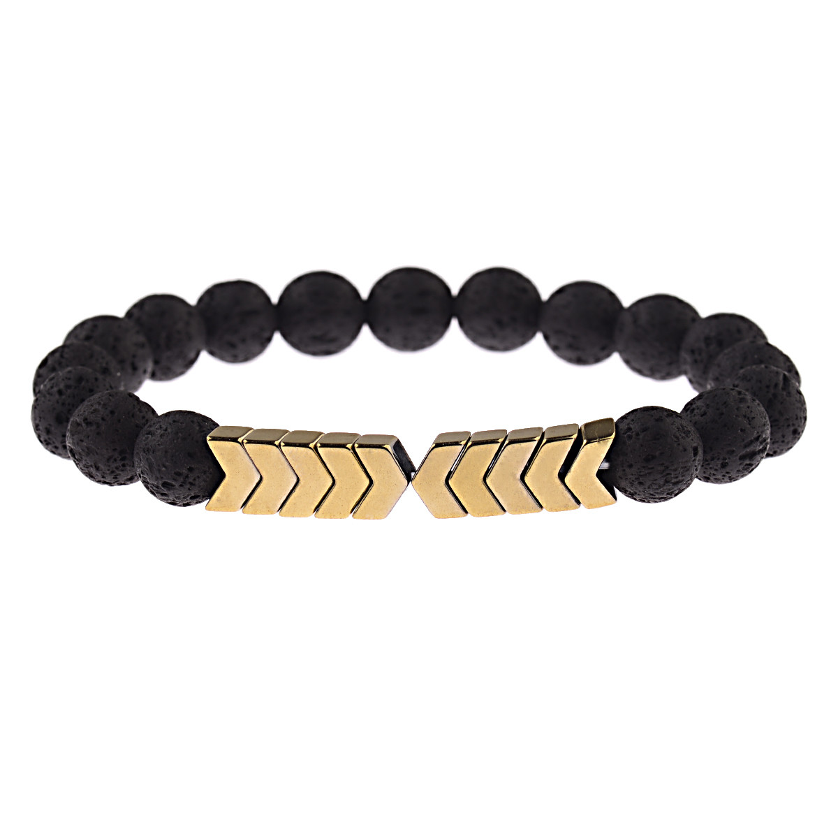 10MM Lava Stone Sacred Arrow Beads Bracelets Hot Sacred Arrow Diffuser Bracelets