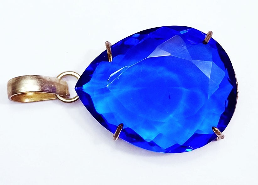 Loose Gemstone Brazilian Teal Blue Topaz Pendent 89.60 Ct Certified ~ Free Gift