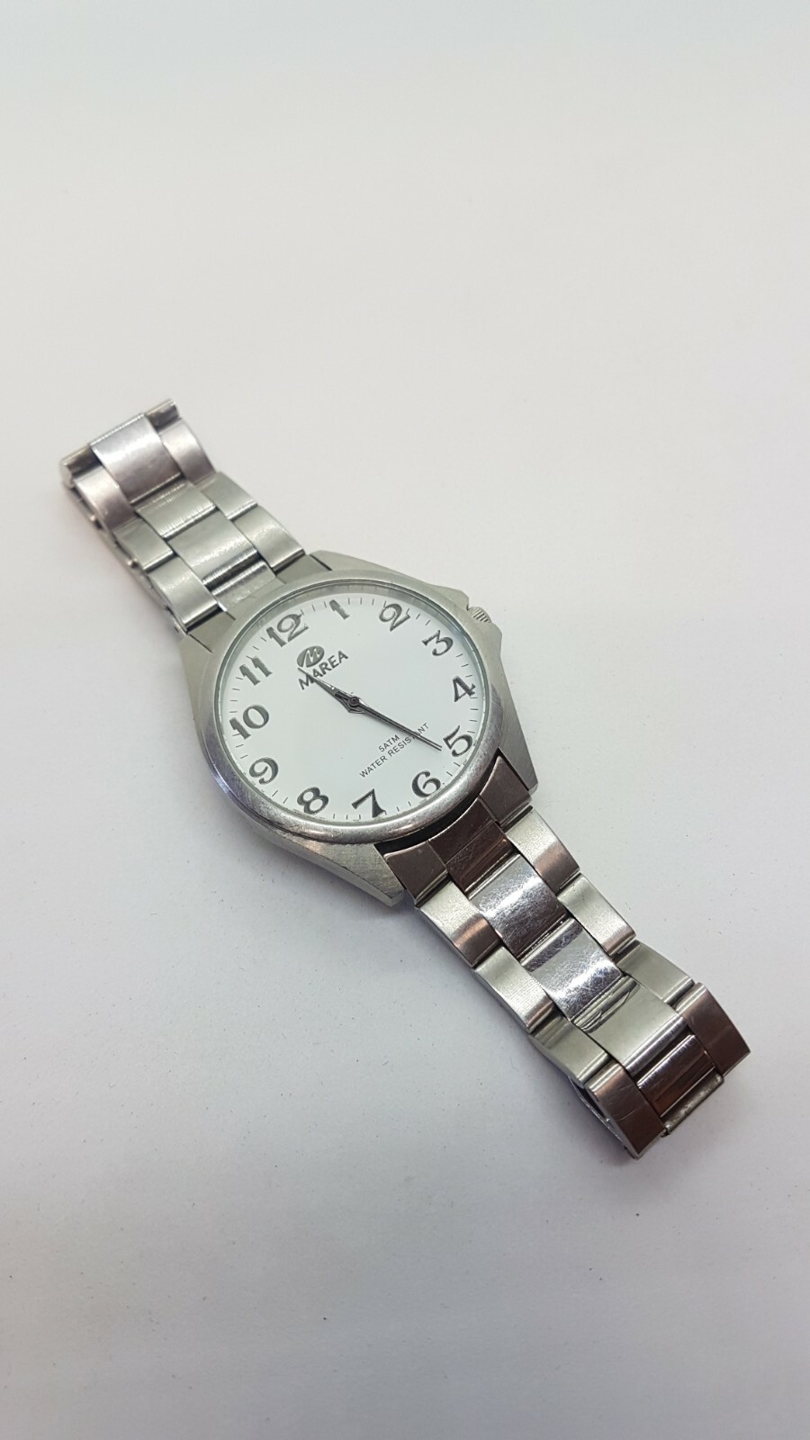 Marea Silver Quartz watch for men and women | military womens and mens watch