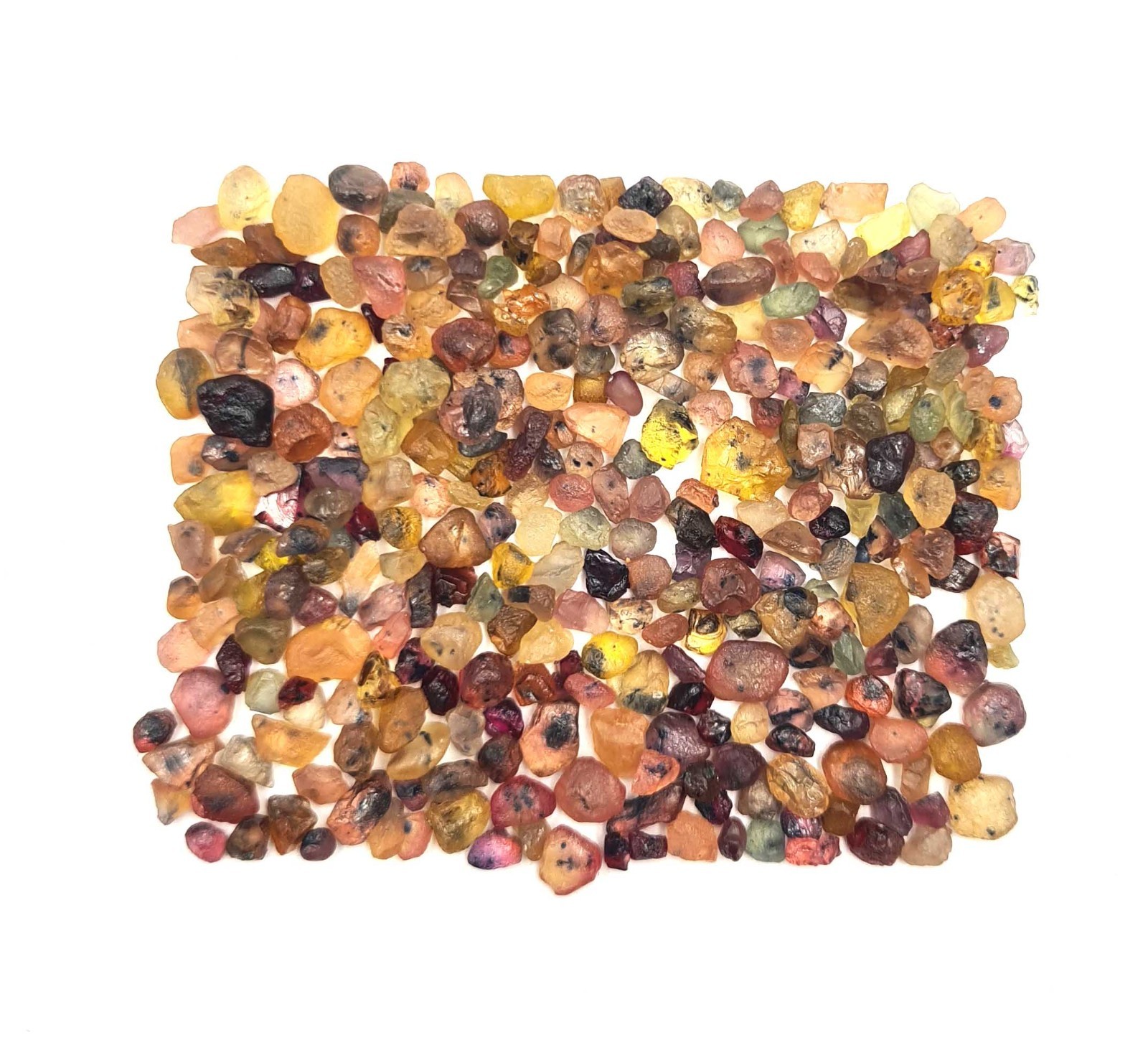 Natural Multi Sapphire Raw Rough Loose Gemstone Lot 3-7 MM 50 CT