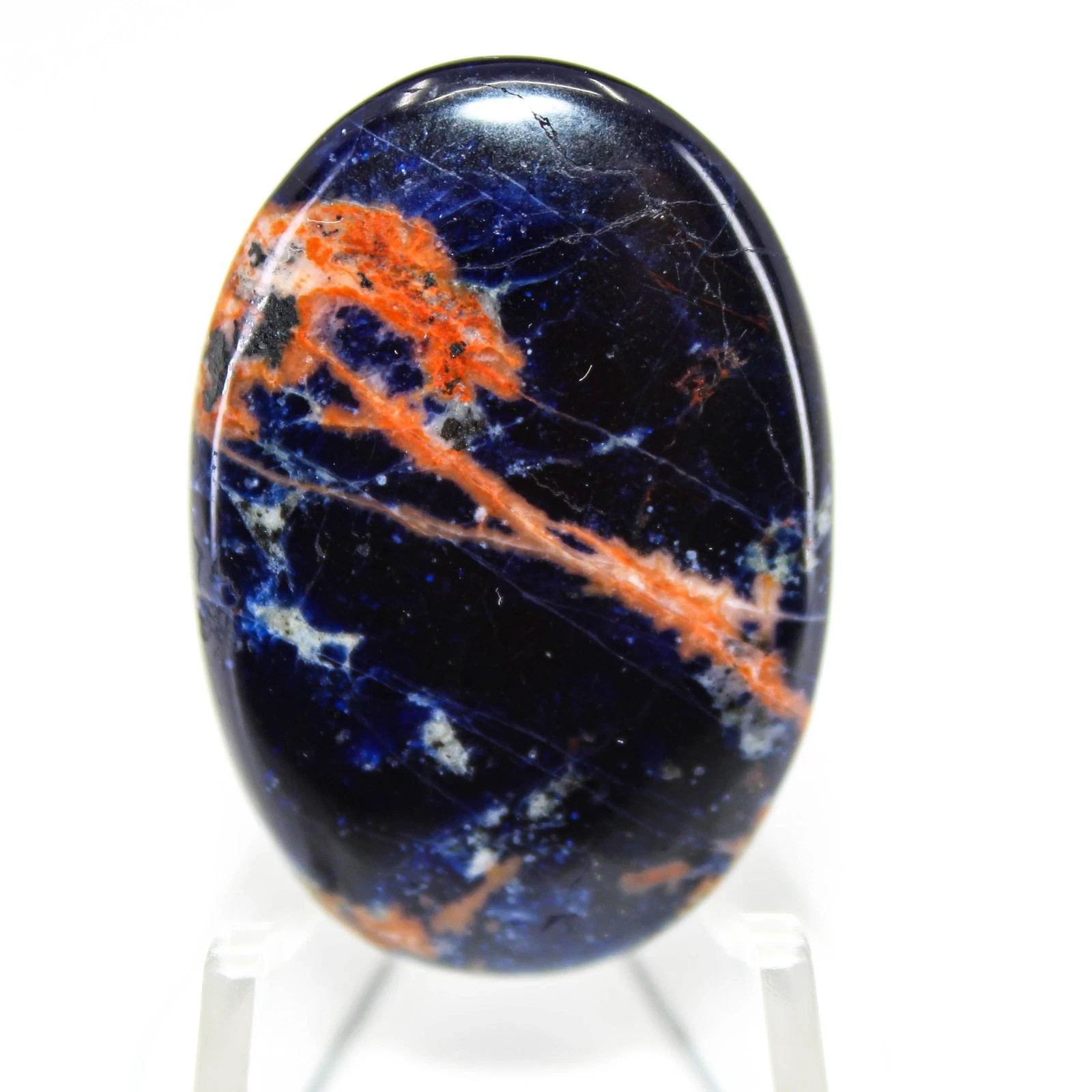 38.10 Ct High Quality Sodalite Oval Cabochon Loose Gemstone 37x25x4 mm