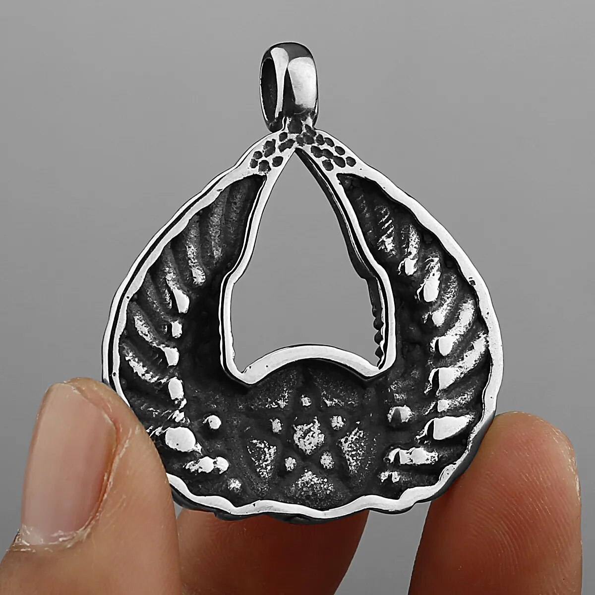 Angel Wings Couple Men’s Personality Trend Stainless Steel Pendant Necklace