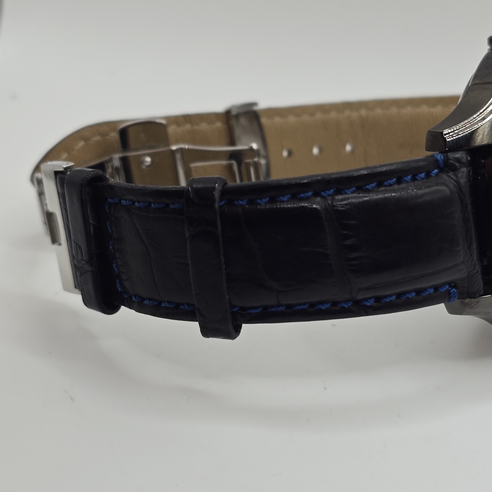 Black, Starr & Frost Automatic Chronograph Watch 43.5mm Blue Dial