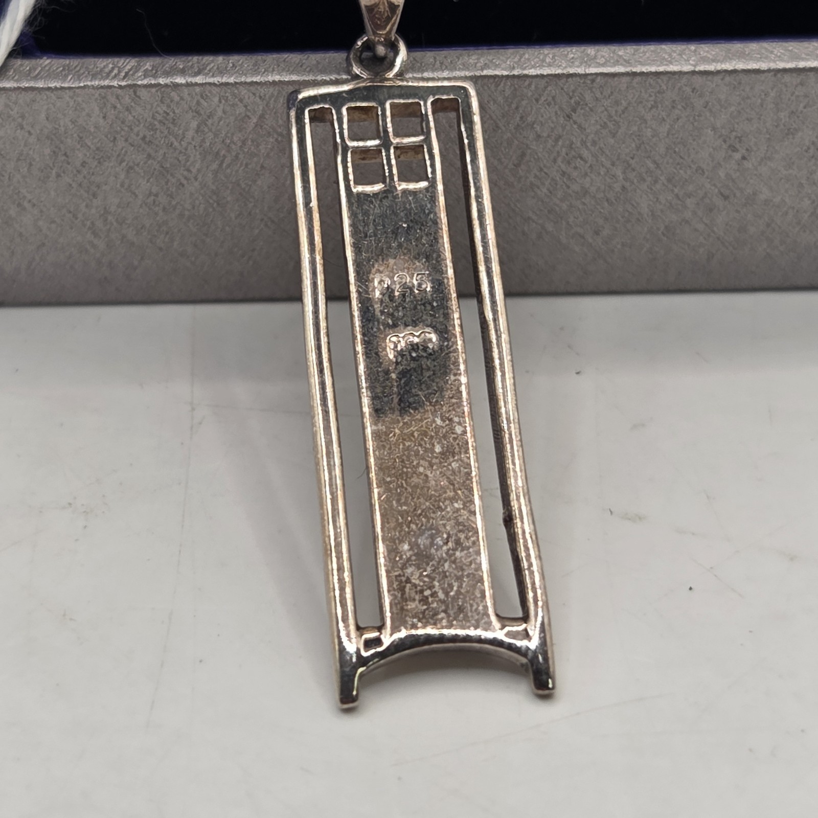 Sea Gems 925 Sterling Silver Rennie Mackintosh Pendant Necklace 7.08 g Hallmark