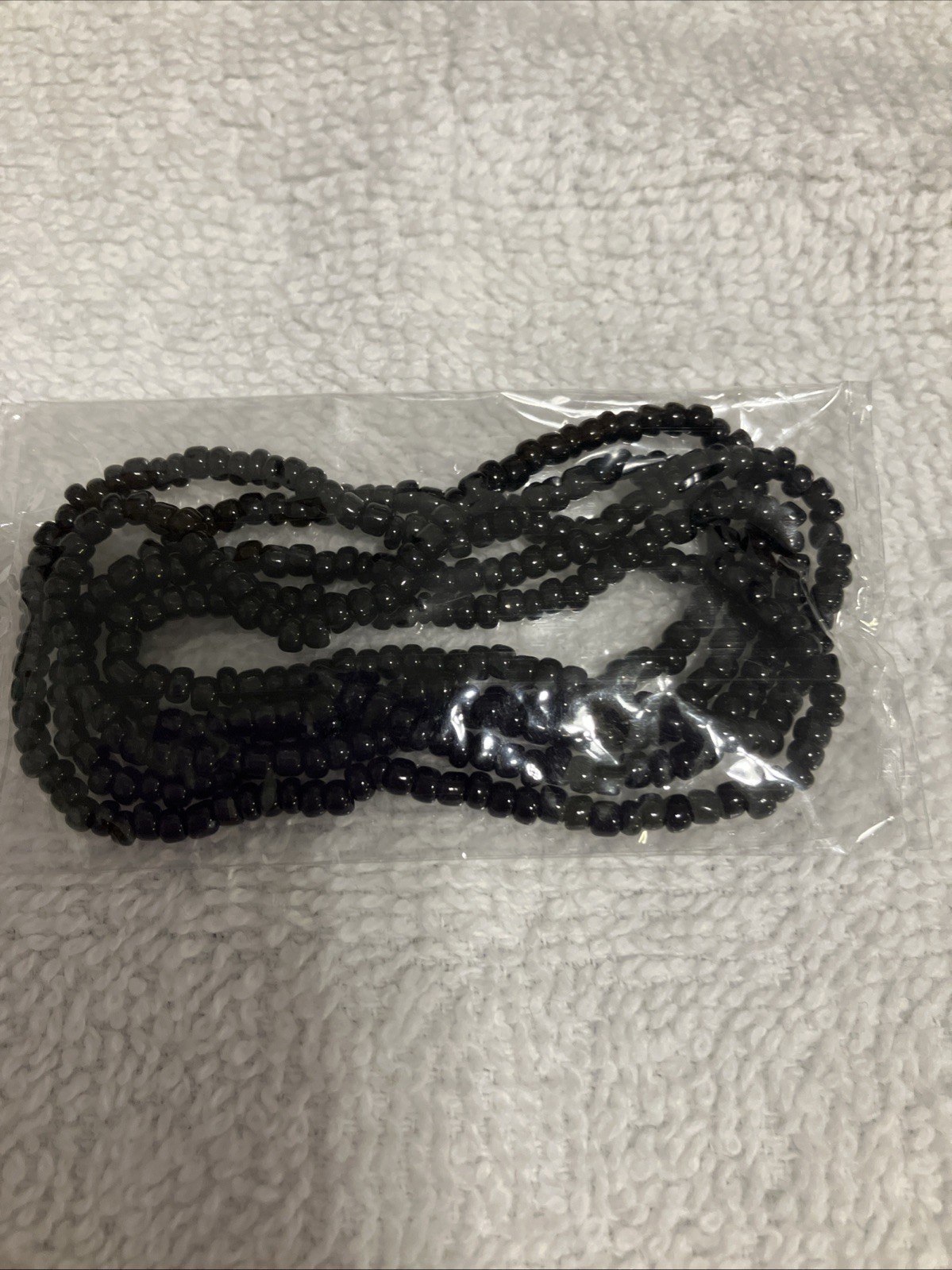 Women’s Elastic Waist Beads, 8 Total, Can Wear as Bracelets or Anklets, 30 in