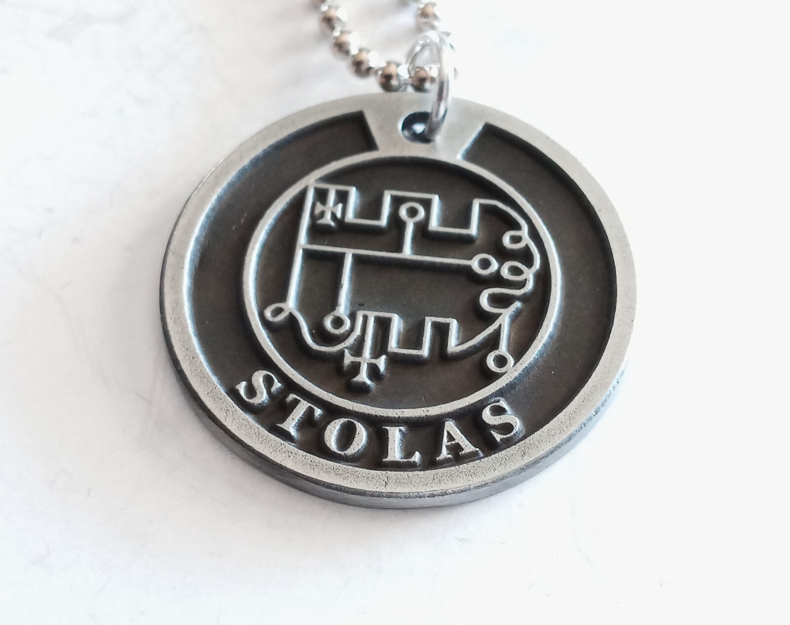 #36 STOLAS Seal Ring Lesser Key of Solomon Goetia 72 Demons + Optional pendant