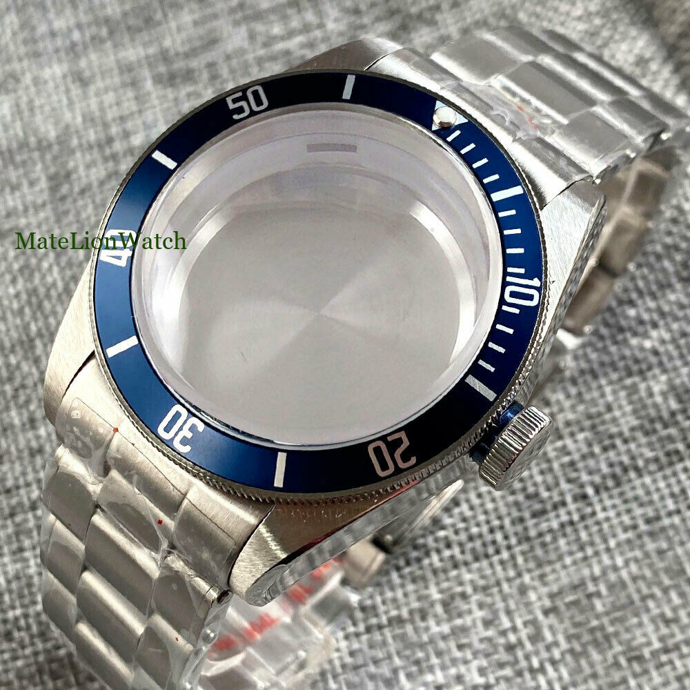 41mm 316L Mens Watch Case Fits NH35A NH36A ETA 2824 ST2130 PT5000 Sapphire Glass
