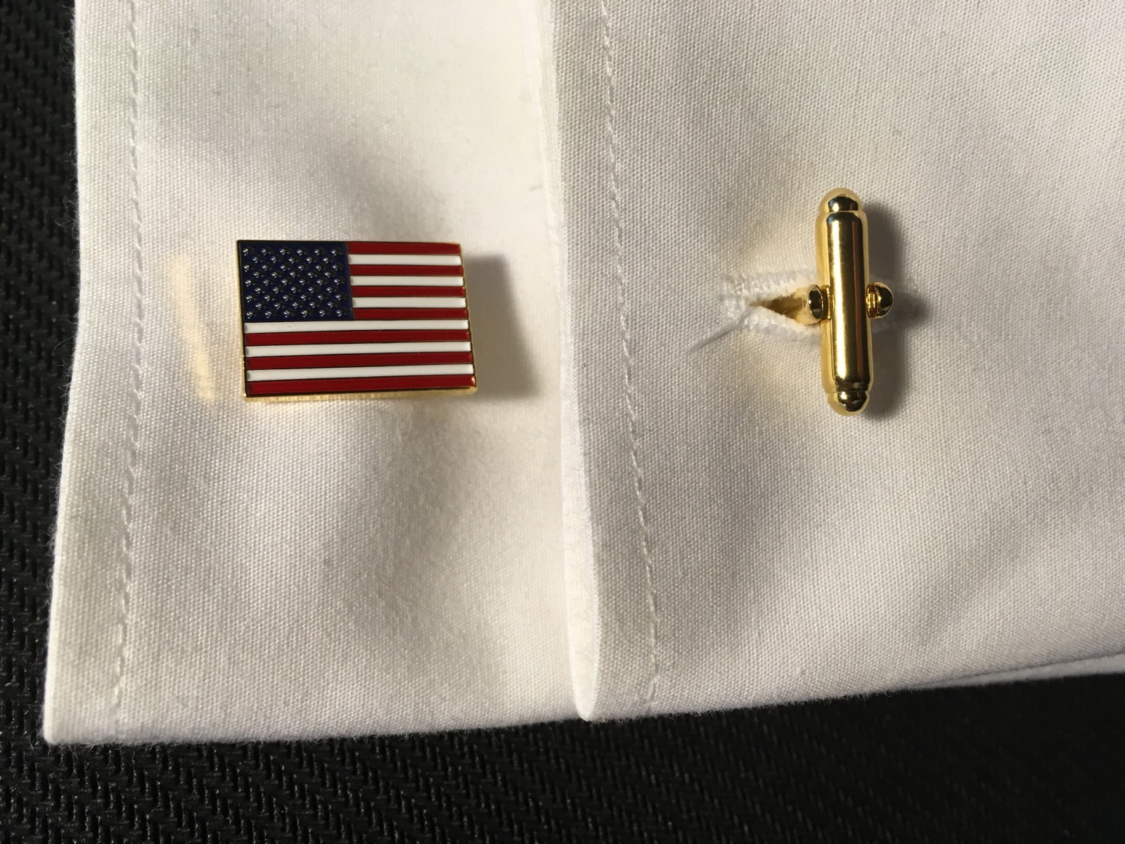american flag cuff links flag cuff links gold flag cuff links 3/4″ wide flags