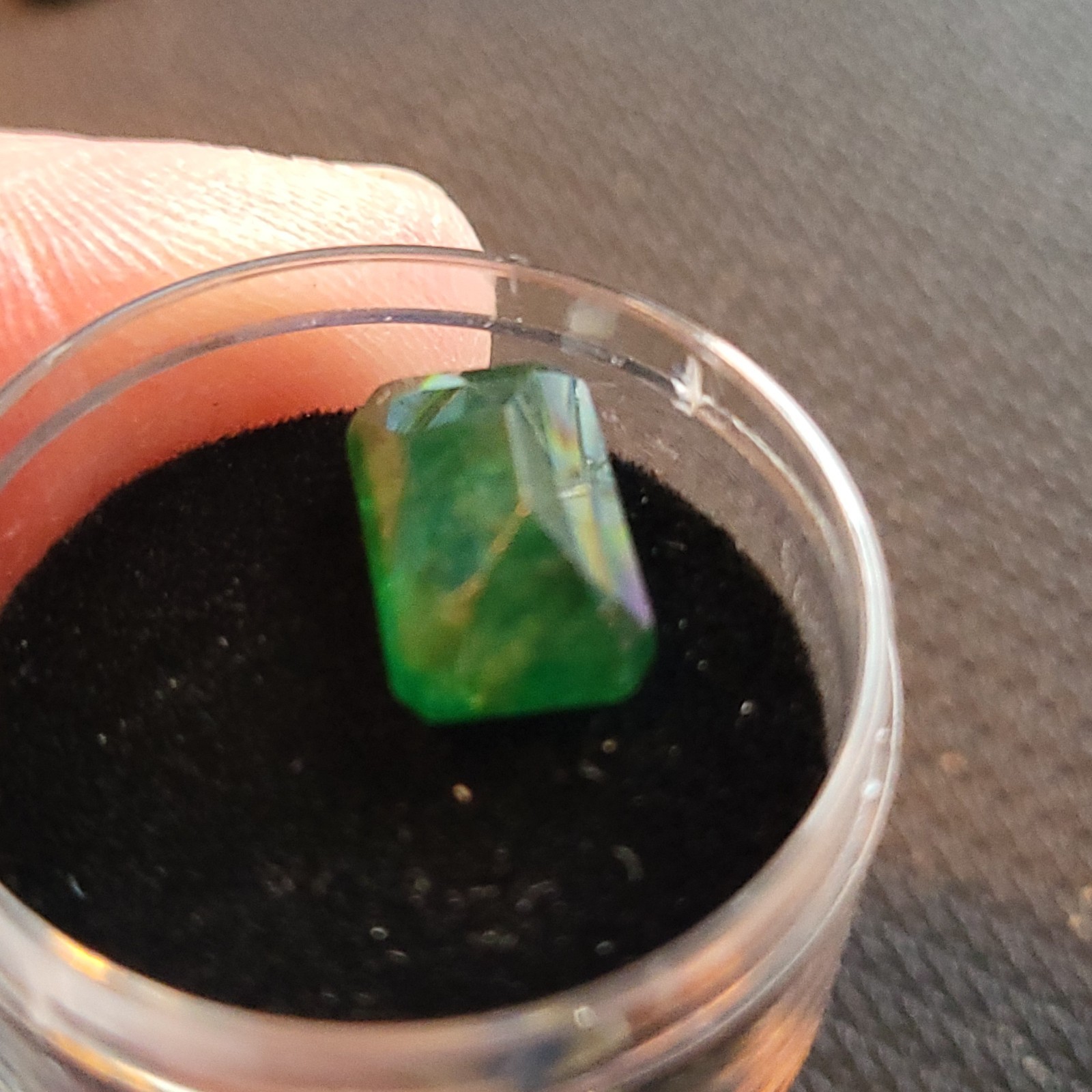 Natural Untreated Certified Ideal Dark Green Zambian Translucent Emerald 4.55ct