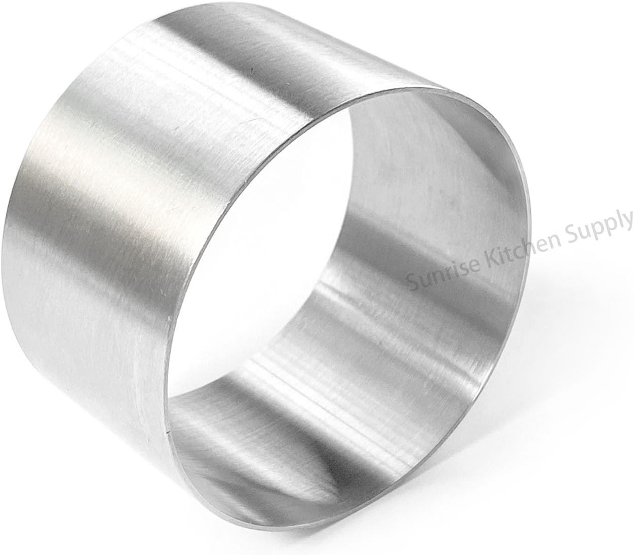 Plating Forms Stainless Steel Ring Mold Set 3.5″ x 2″ & 3″ x 1.75″ 4 Count