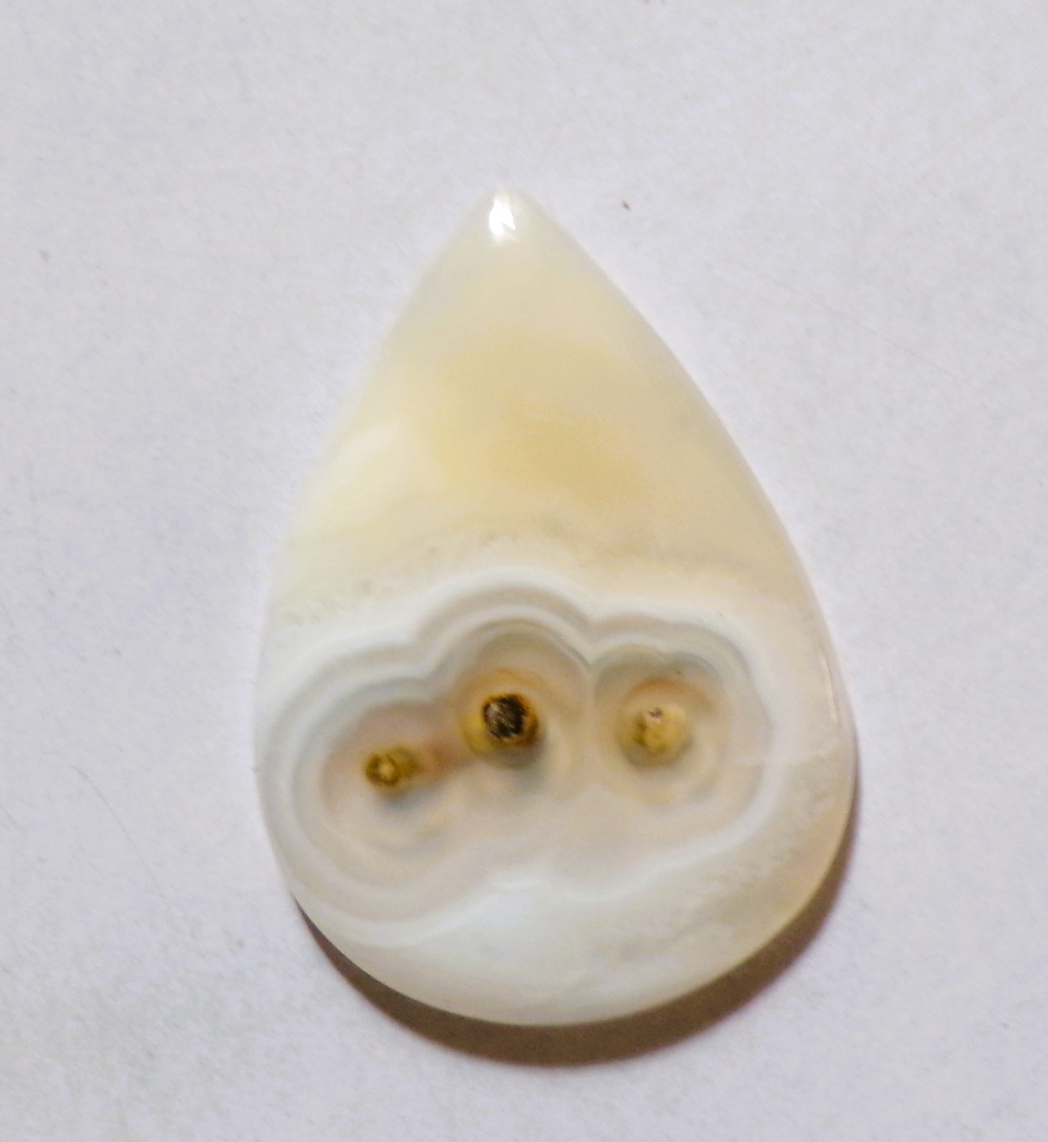 26.75 Cts Natural Orbicular Agate Cabochon Loose Gemstone 35X24.4X5MM 61