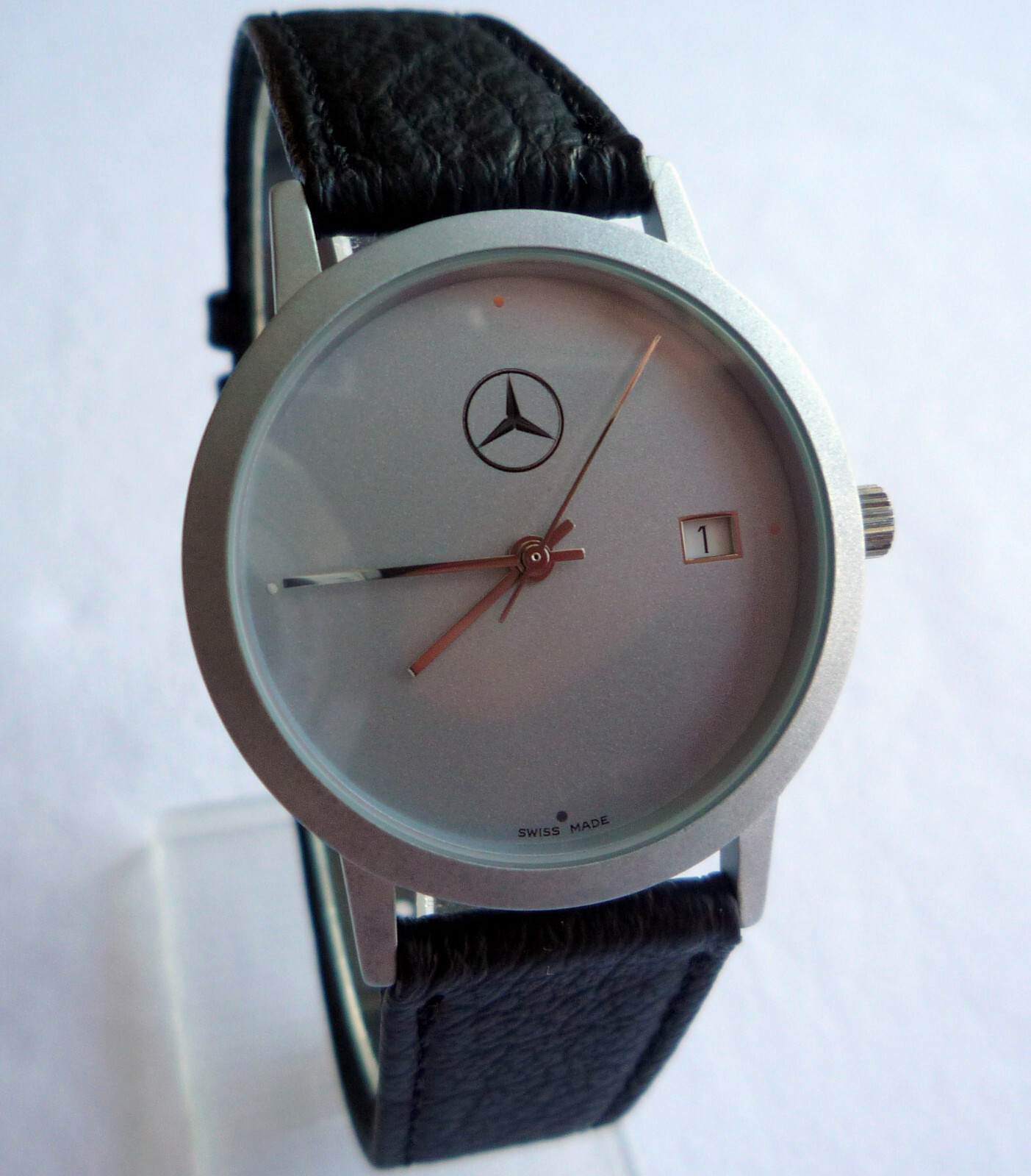 Mercedes Benz Vintage Classic Car Accessory Sport Basic Design Swiss Made Watch