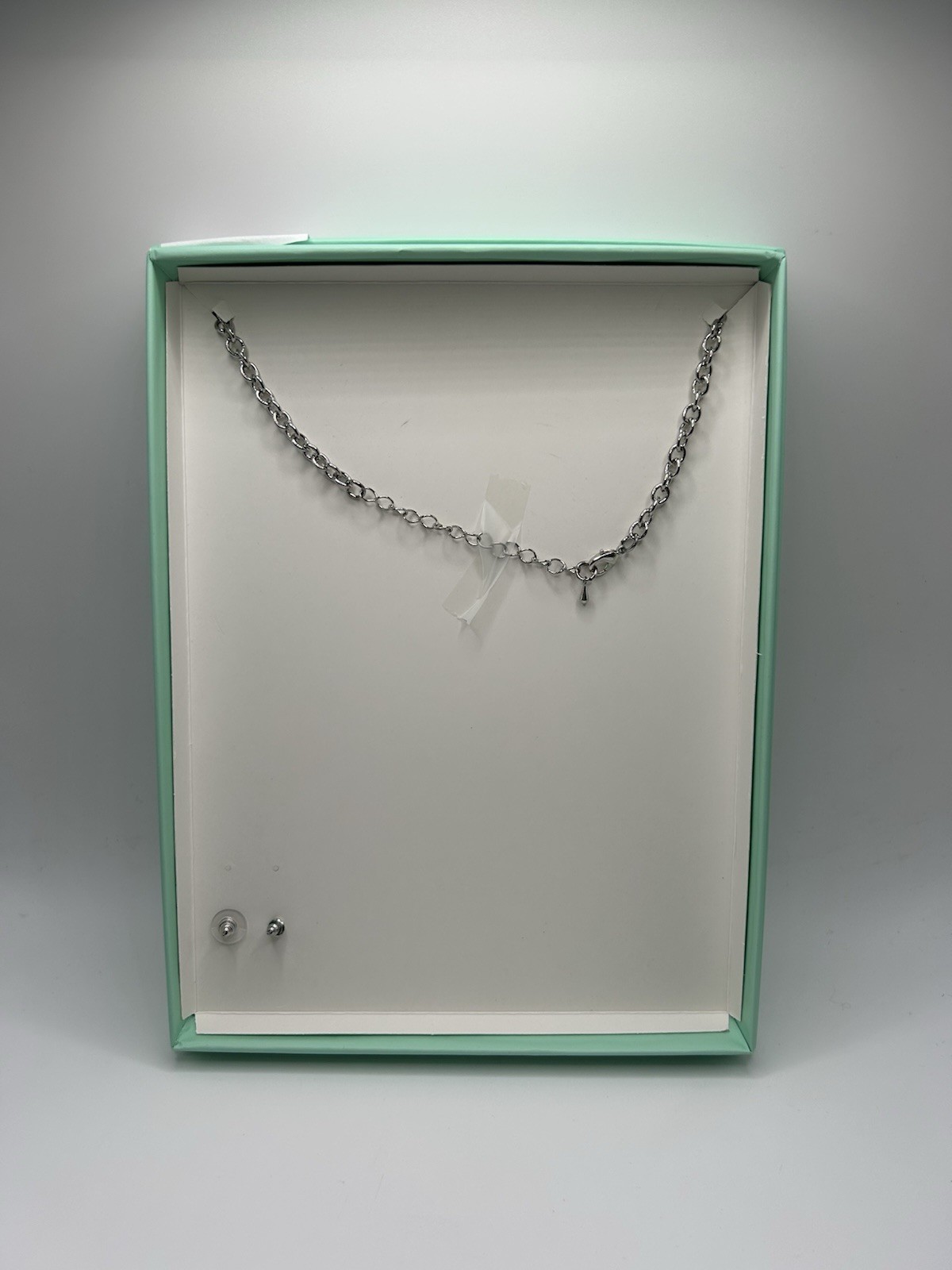 Lovita & Co. Silver Color & Gem Floral Design Statement Necklace & Earring Set