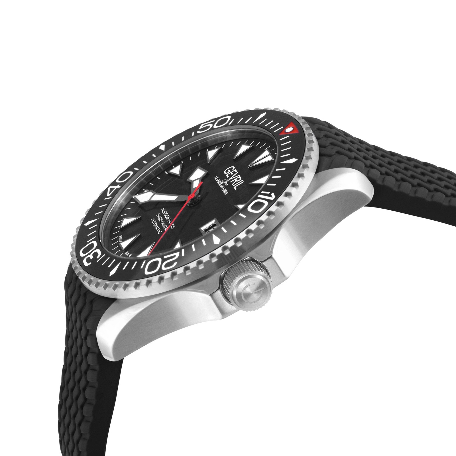 Hudson Yards Chronograph Swiss Made SW200 ceramic rotating bezel helium valve, R