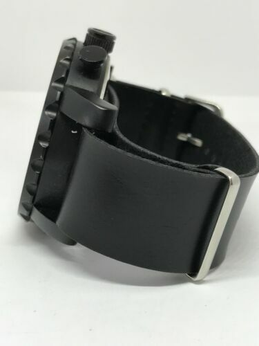 Fossil JR1354 Nate Chronograph Men’s Black Leather Analog Dial Quartz Watch Y56