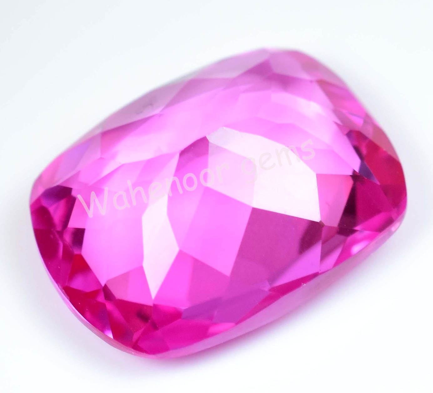 Natural Mogok Pink Ruby 37.20 Ct Cushion Certified Flawless Loose Gemstone