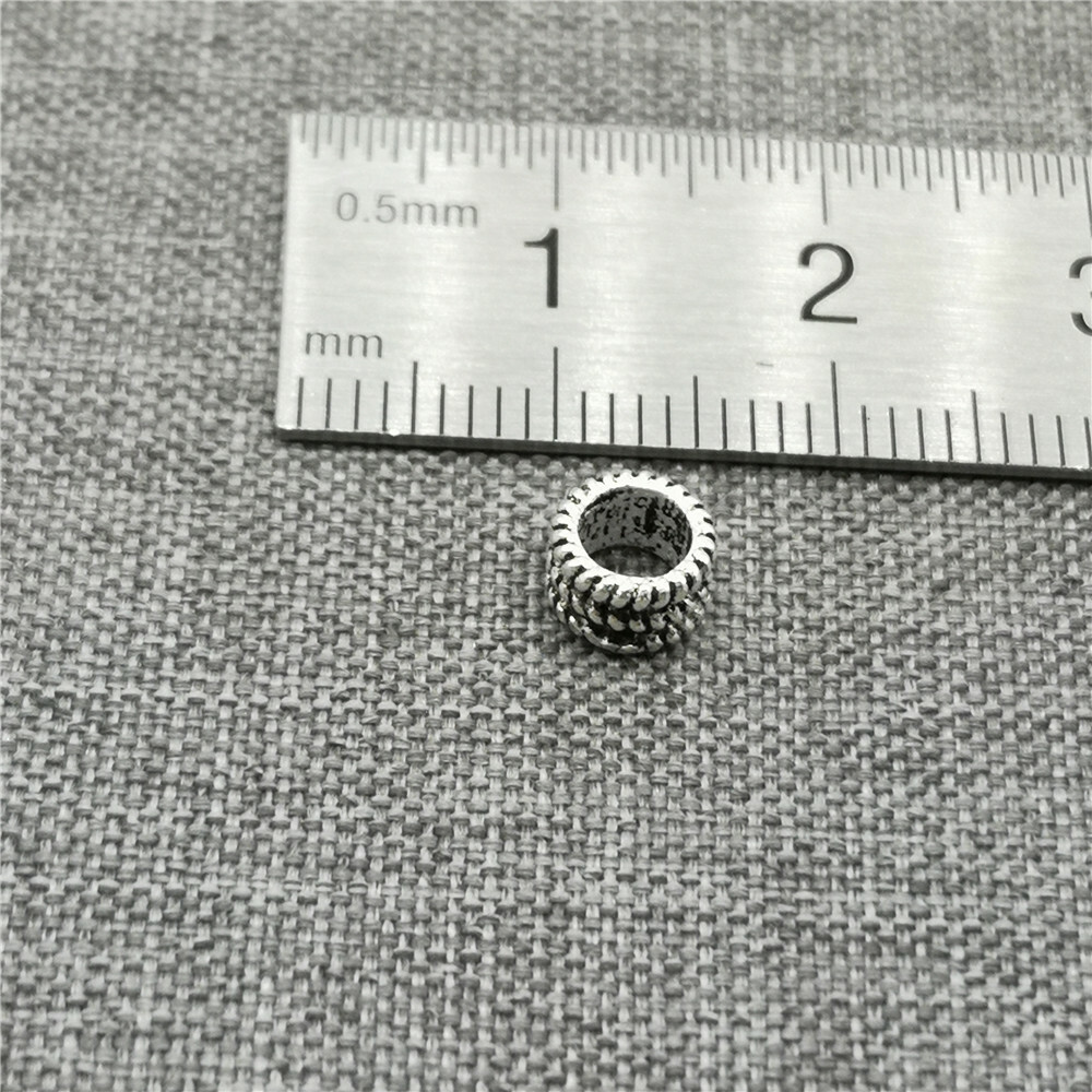 15pcs of 925 Sterling Silver Small Spacer Beads w/ Chain Style for Bracelet