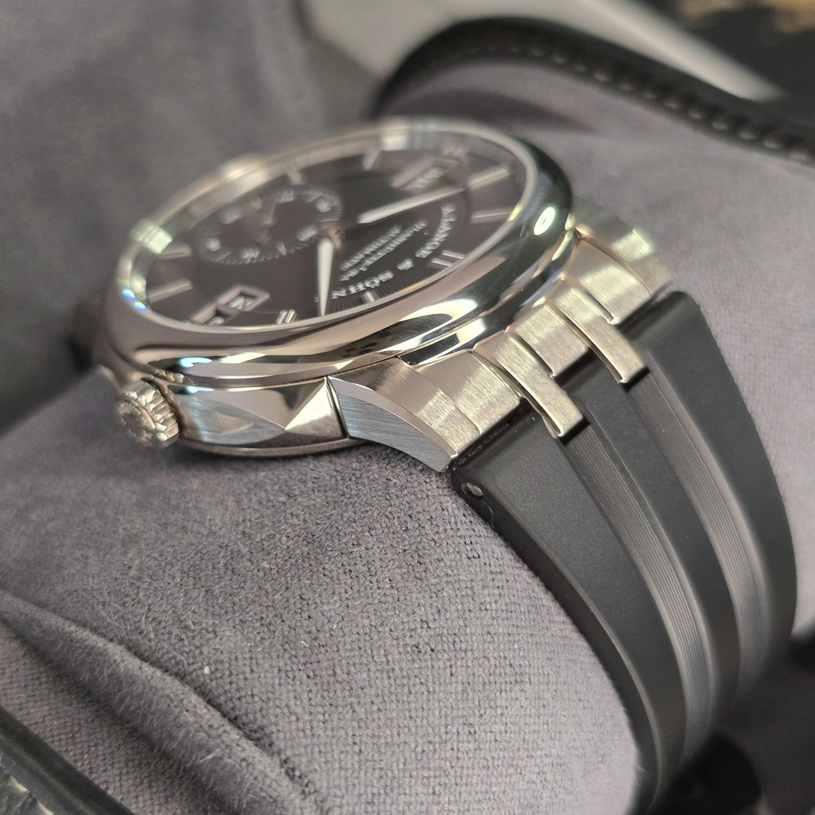A. LANGE & SOHNE ODYSSEUS 40.5MM 363.068 18K WHITE GOLD GREY DIAL B&P