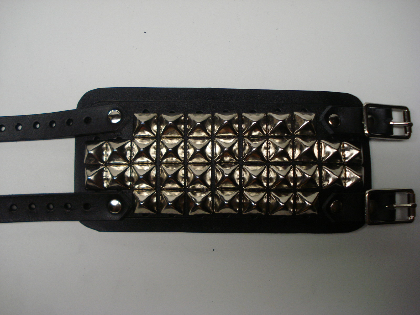 LEATHER STUDED BRACELETS. DEATH METAL (MDLB0219)….. ENGORGED’S