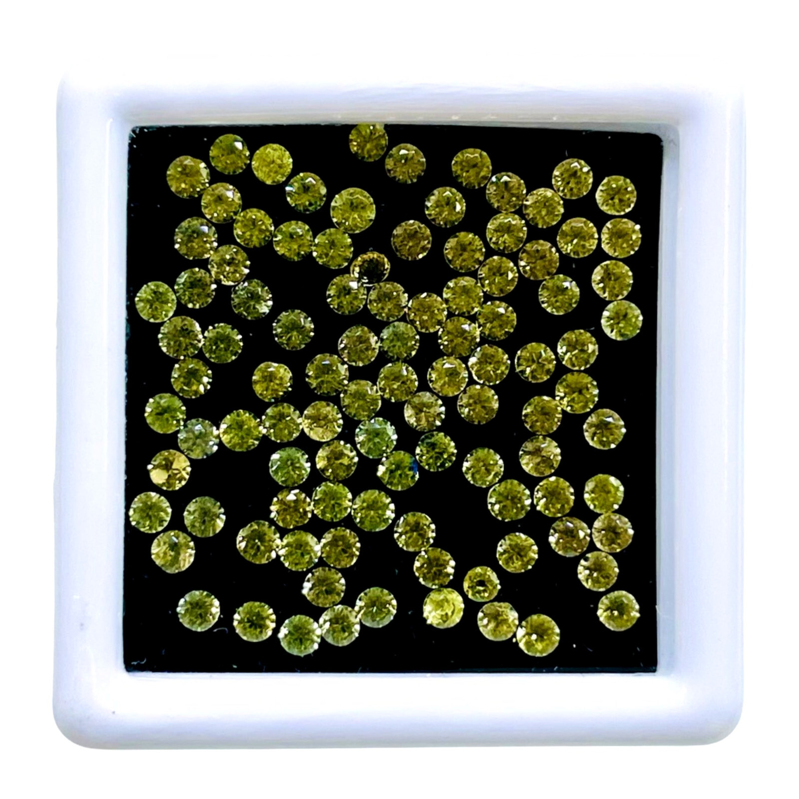 1200 Pcs Natural Multi Gemstones 1-2mm Round Cut Diamond Cut Loose Gemstones Box
