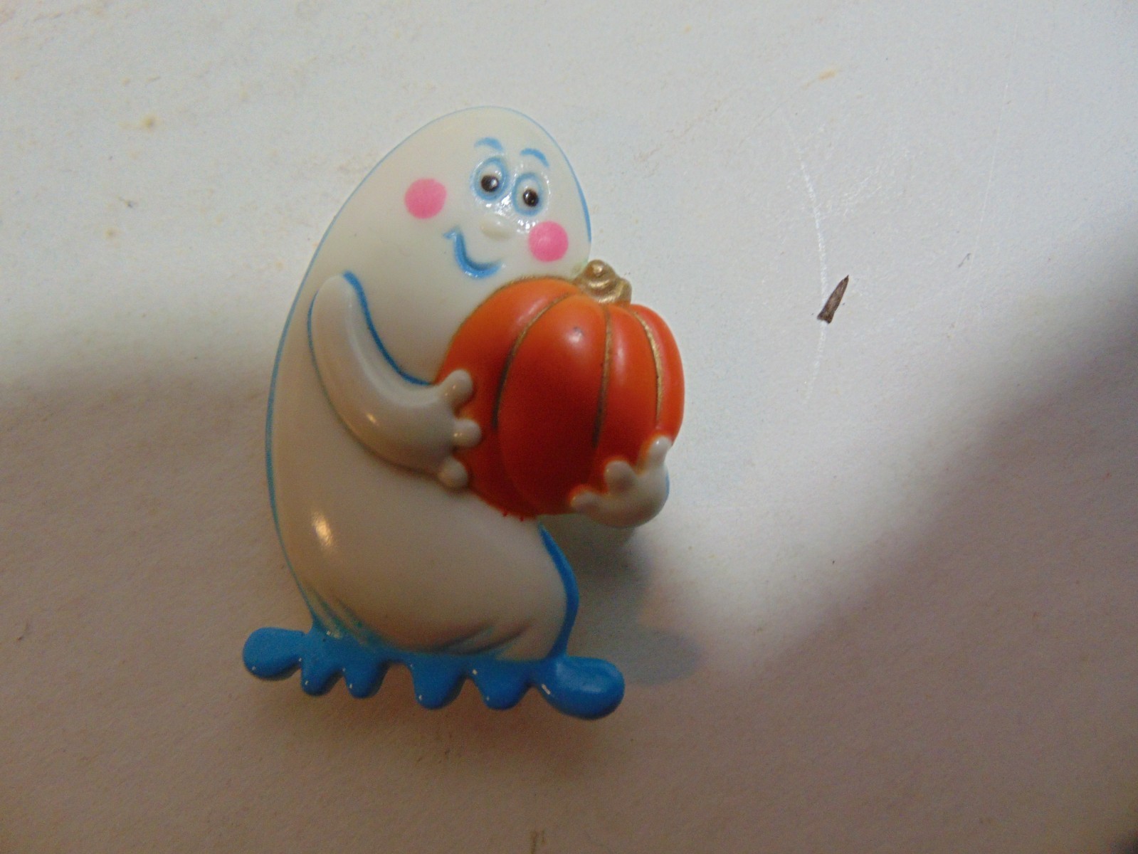 5- HALLOWEEN/FALL FASHION PINS-BLACK CAT, PUMPKIN, GHOST, MOOSE-VINTAGE