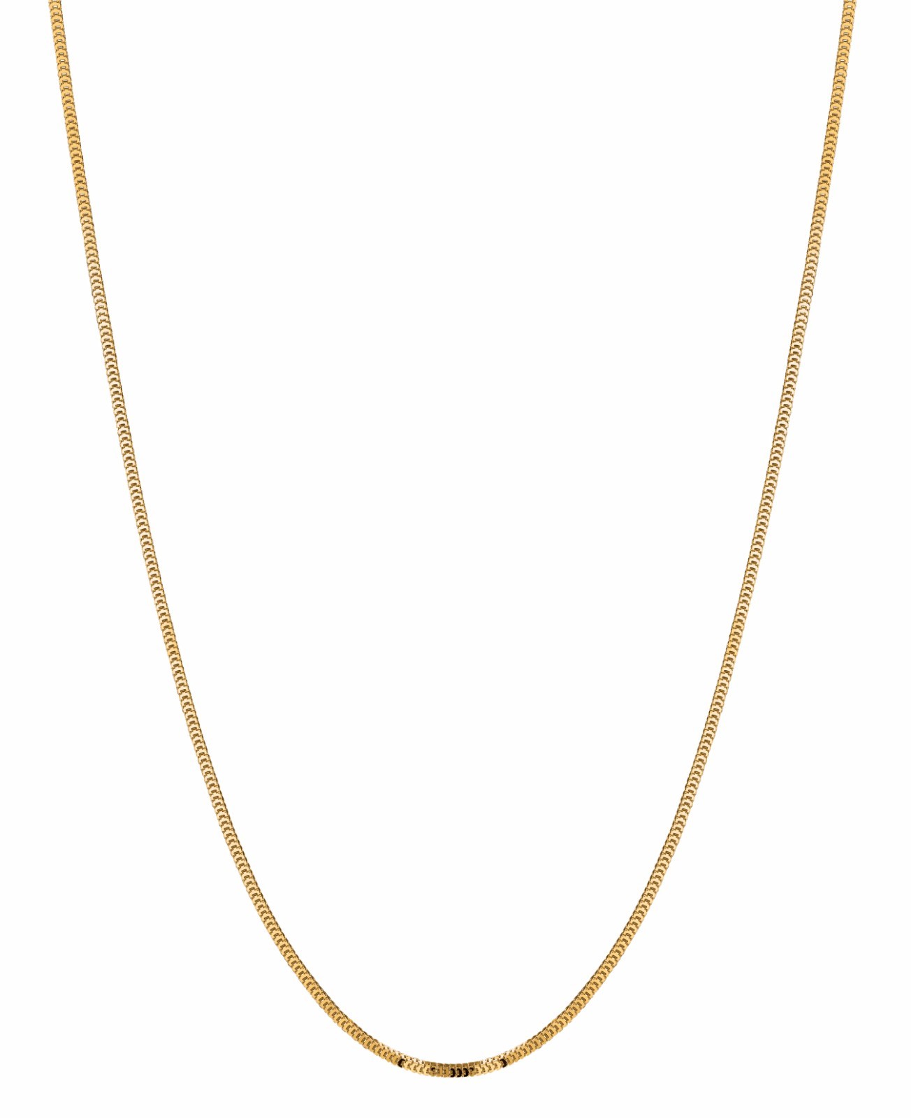 14k Yellow Gold 18″ MILANO Snake Pendant Chain Necklace 2.3 gram 1.1 MM